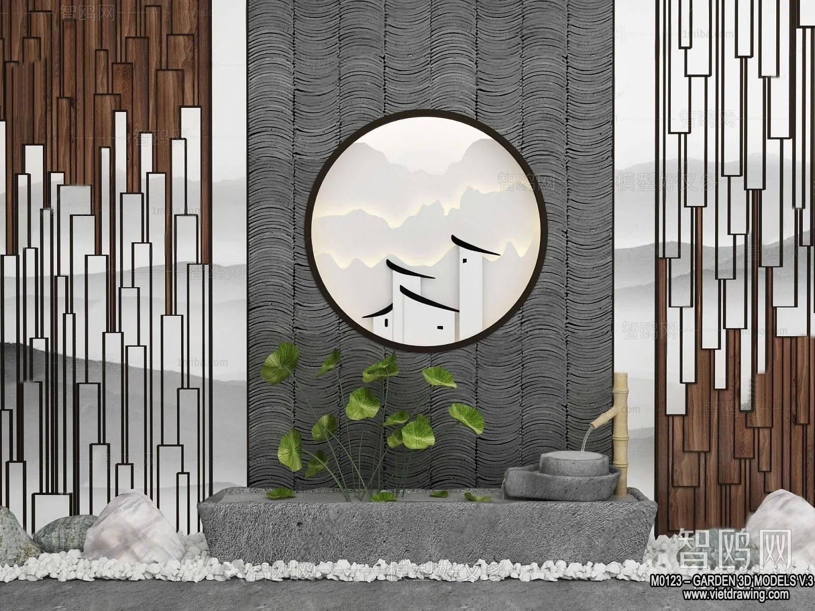 Garden 3D Models - Architecture Decor 3D - 155