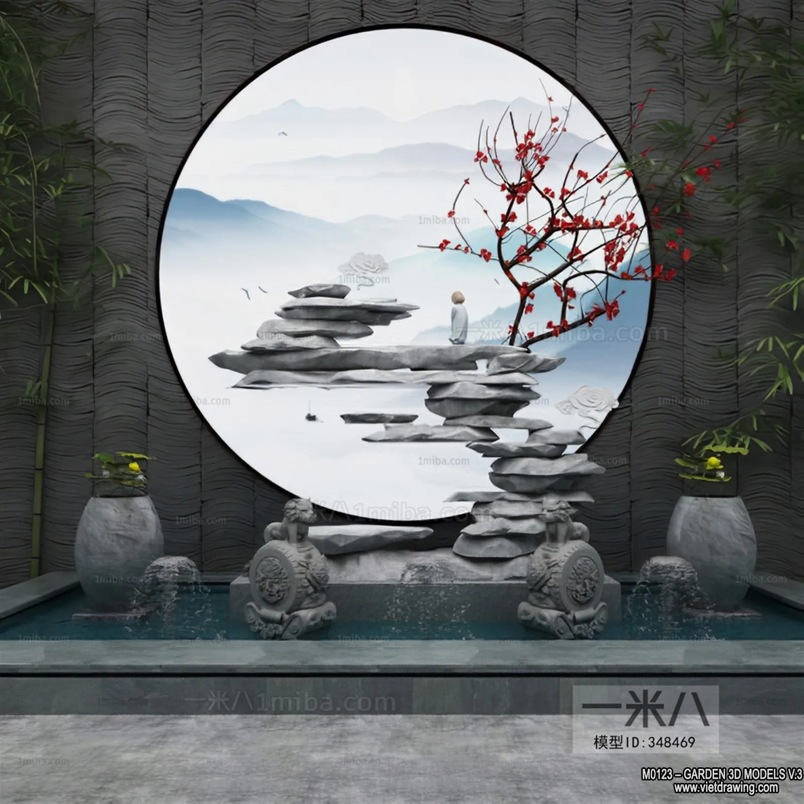 Garden 3D Models - Architecture Decor 3D - 156