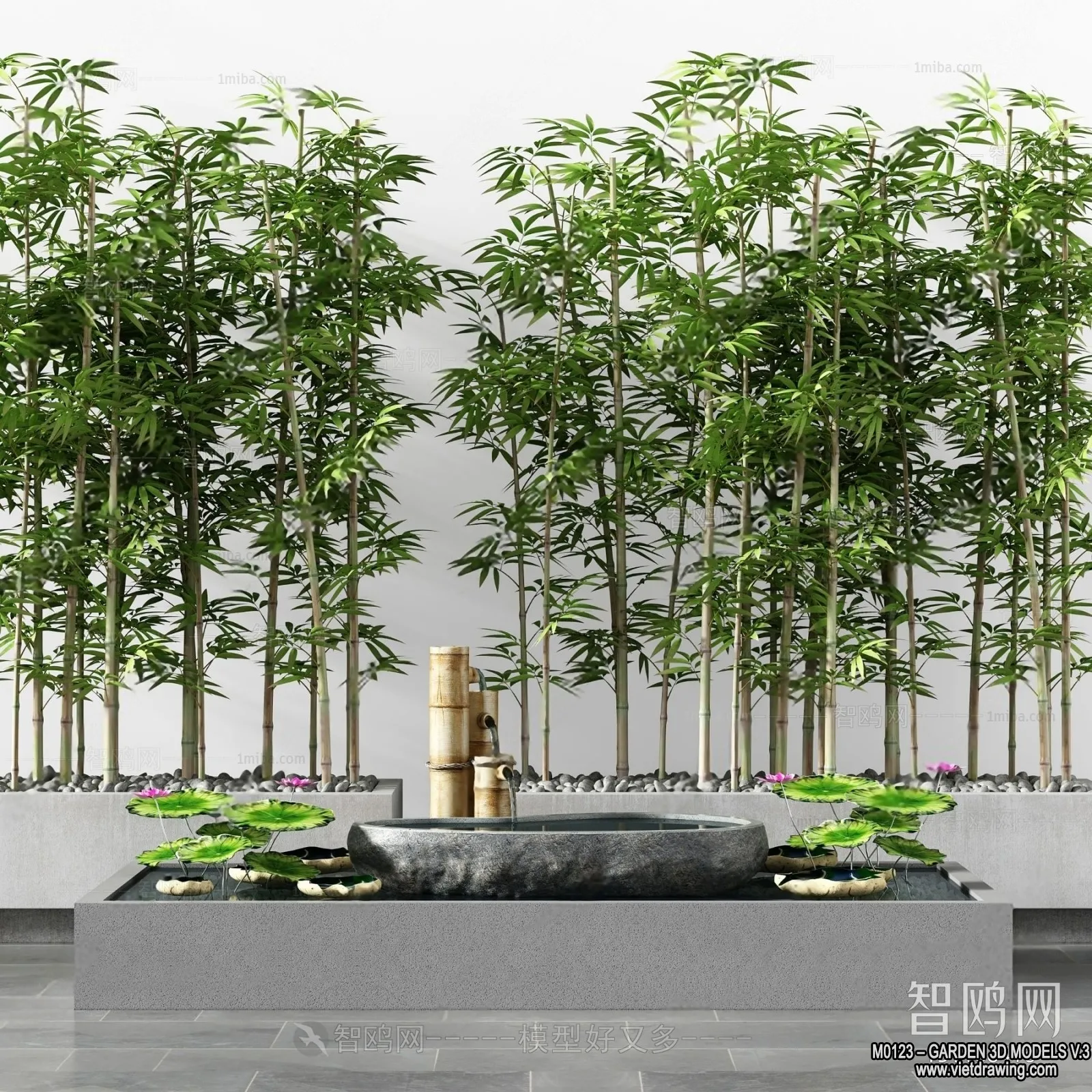 Garden 3D Models - Architecture Decor 3D - 162