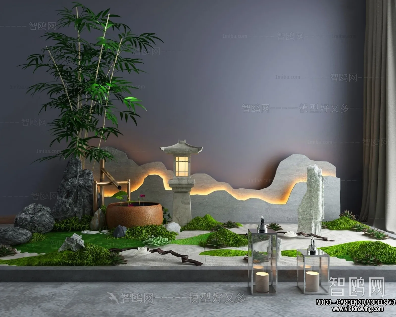 Garden 3D Models - Architecture Decor 3D - 166