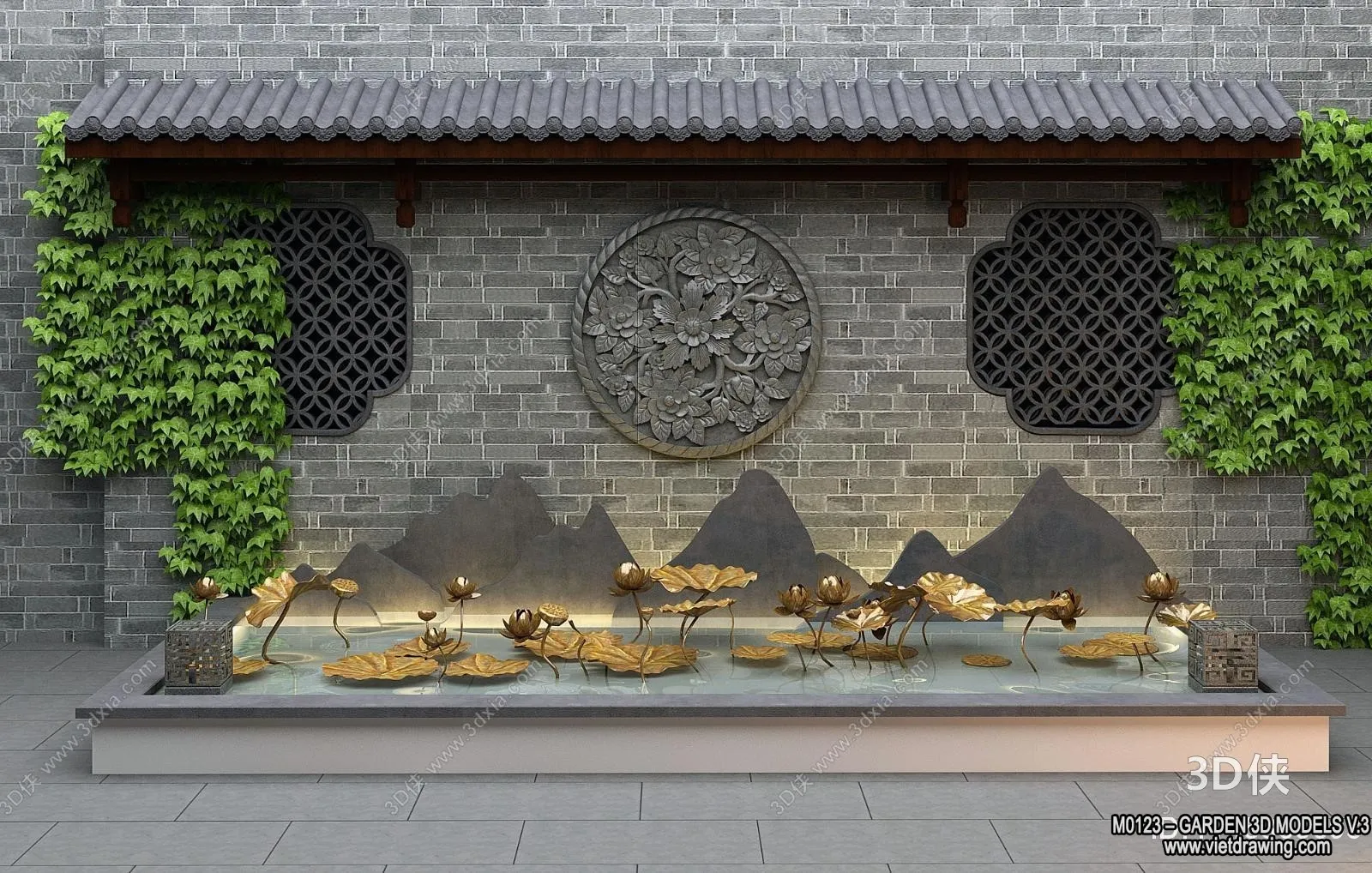 Garden 3D Models - Architecture Decor 3D - 168