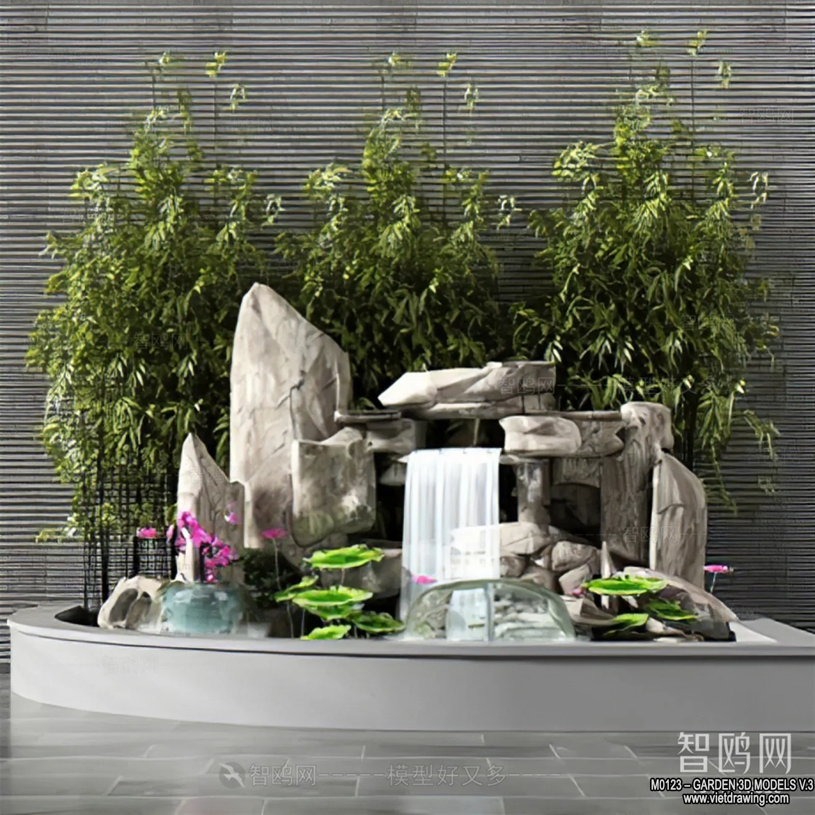 Garden 3D Models - Architecture Decor 3D - 170