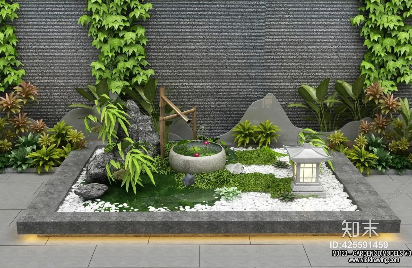 Garden 3D Models - Architecture Decor 3D - 172