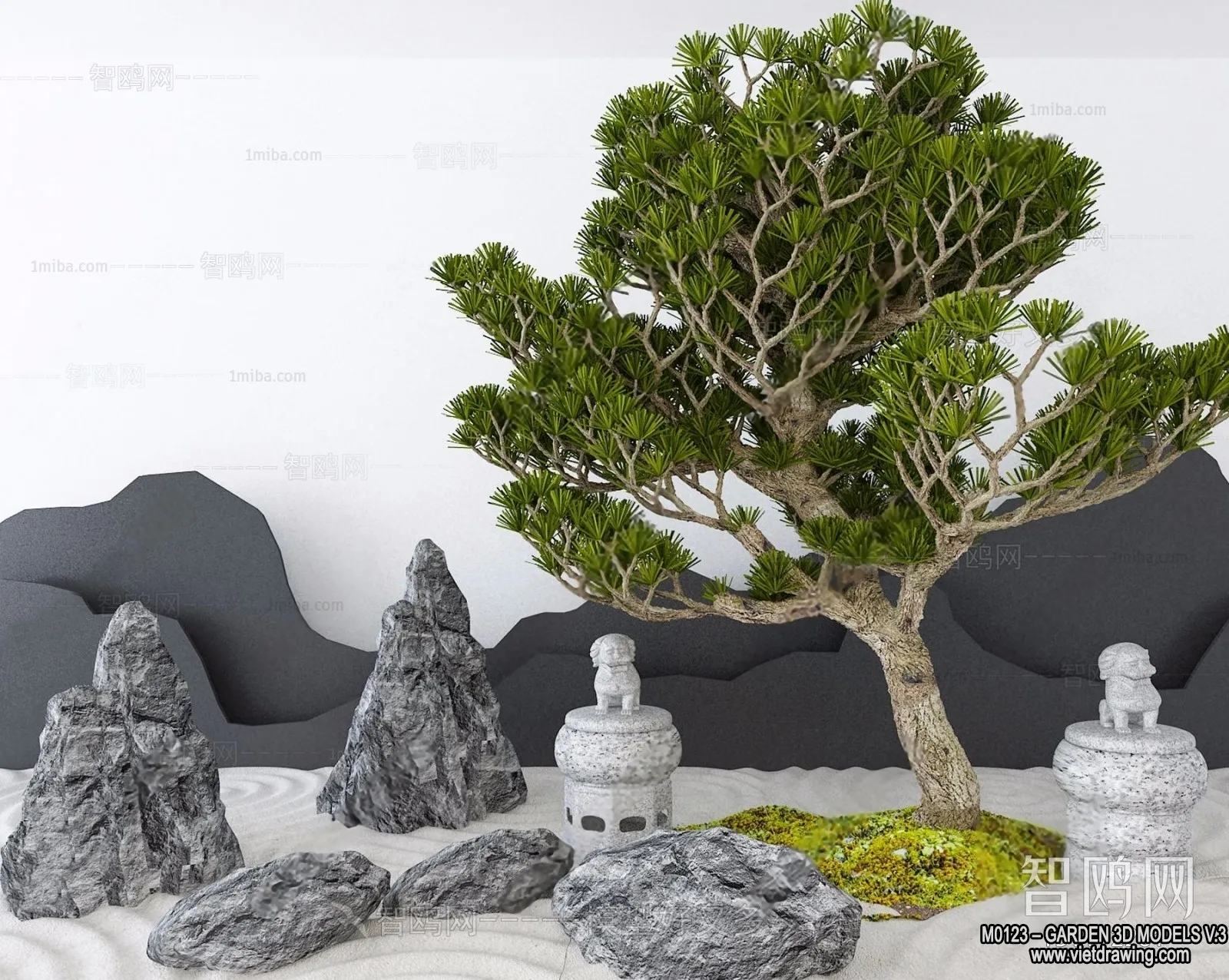 Garden 3D Models - Architecture Decor 3D - 173