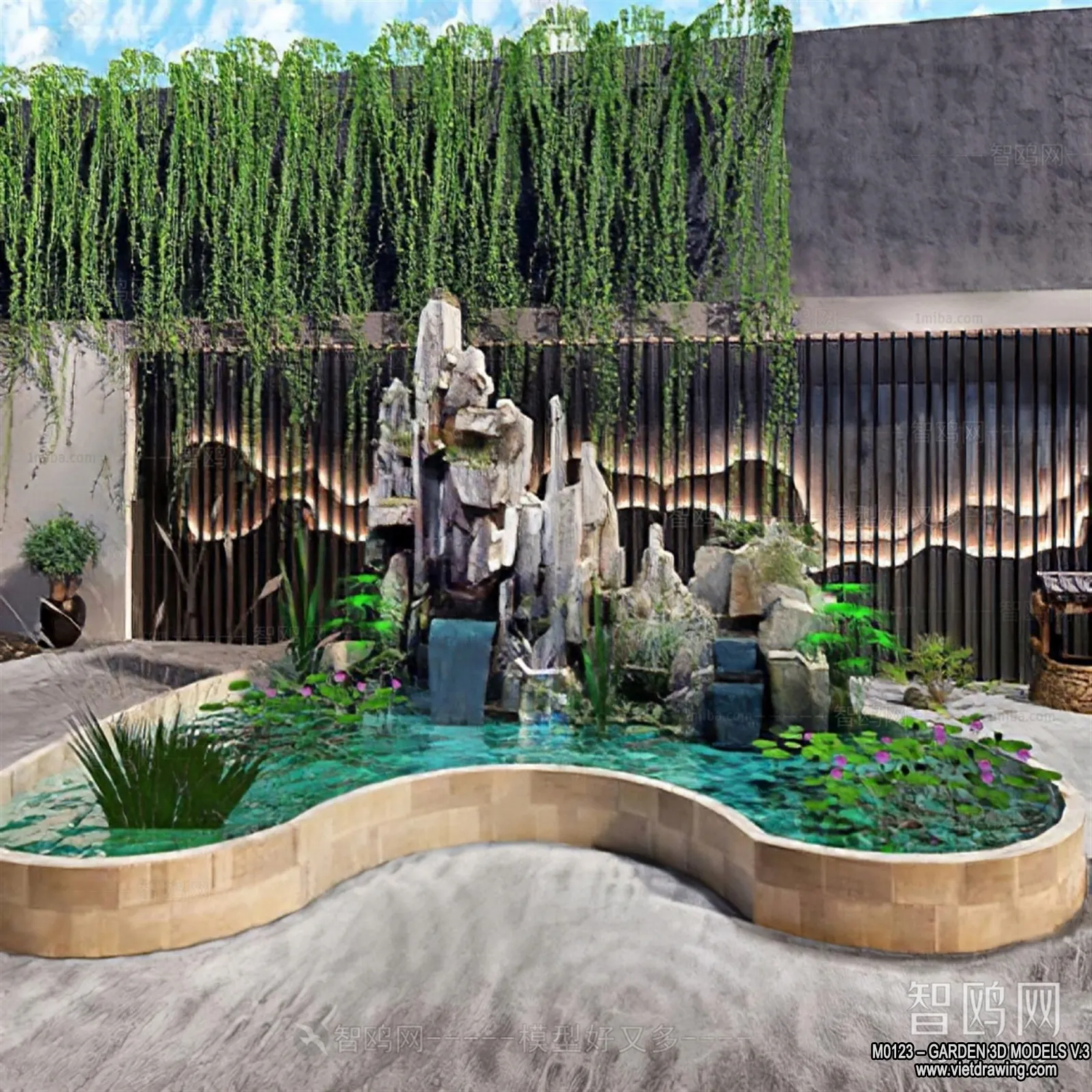 Garden 3D Models - Architecture Decor 3D - 175