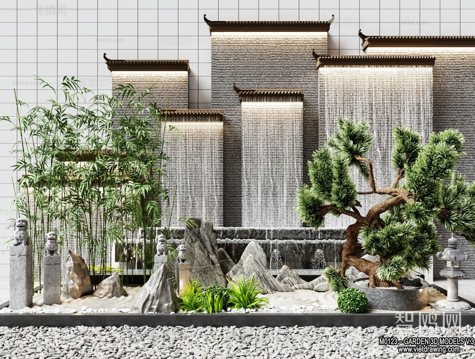 Garden 3D Models - Architecture Decor 3D - 179