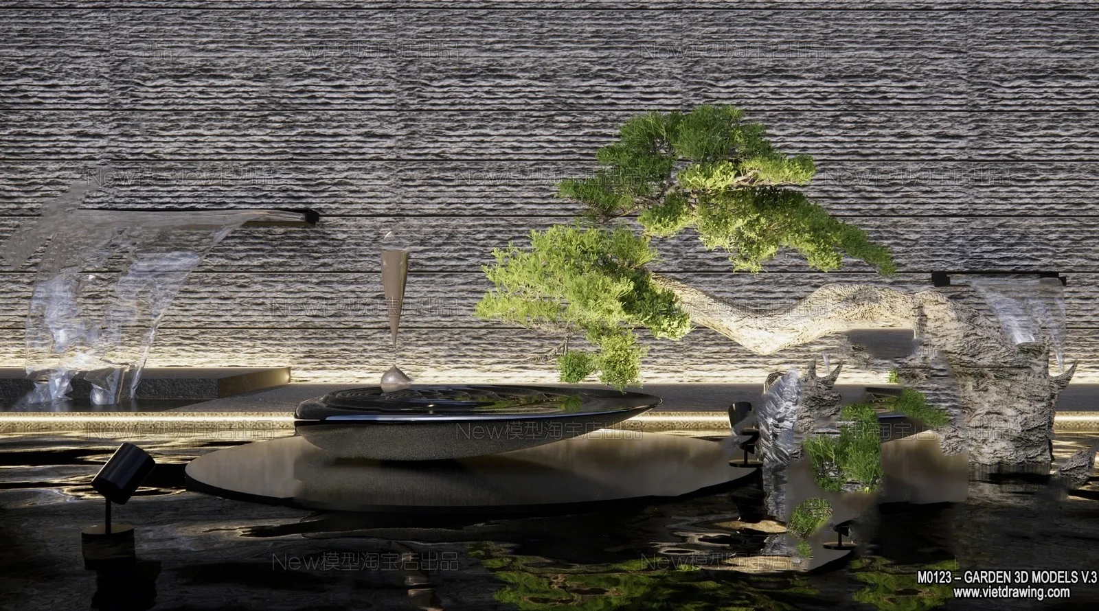 Garden 3D Models - Architecture Decor 3D - 180