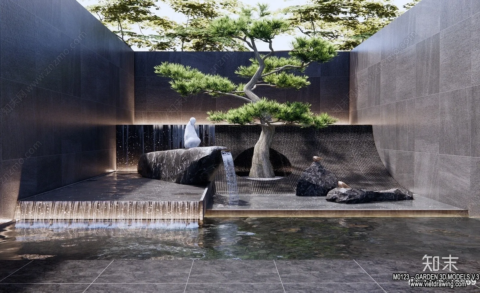 Garden 3D Models - Architecture Decor 3D - 185