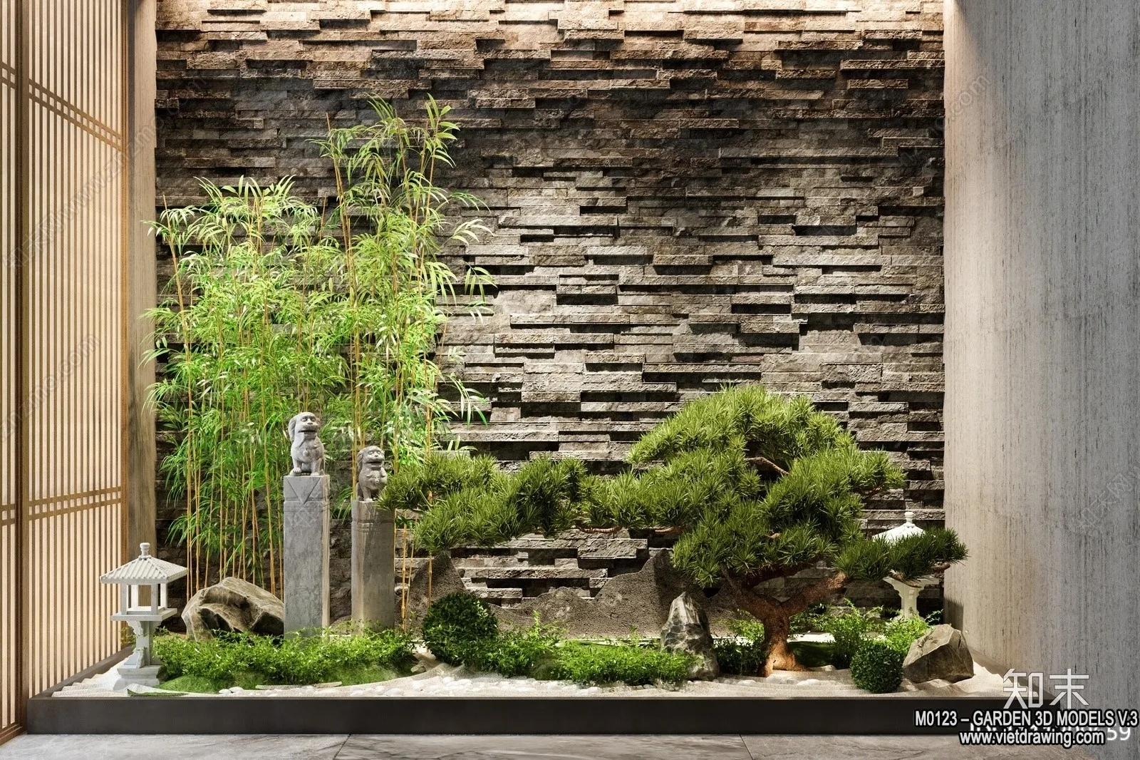 Garden 3D Models - Architecture Decor 3D - 187