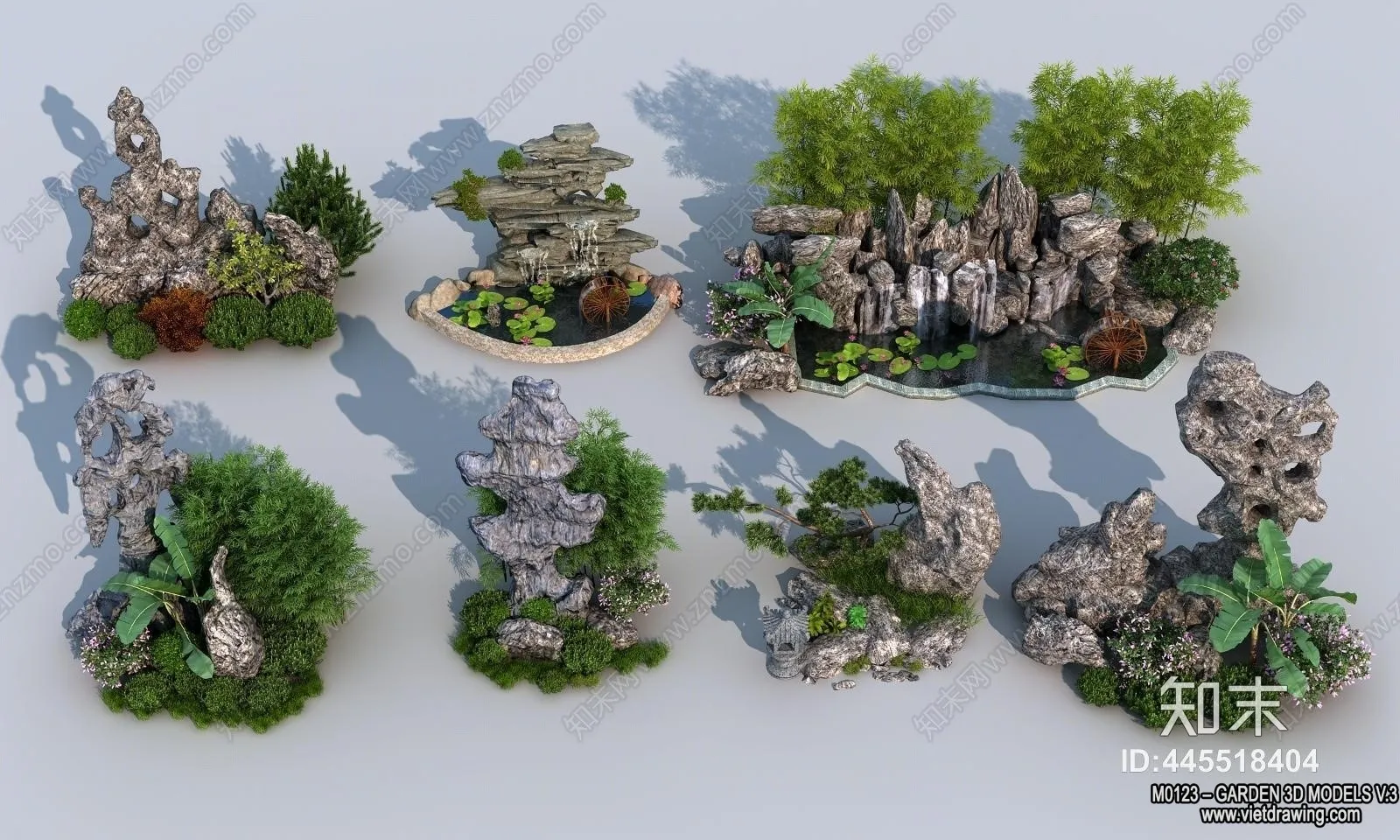 Garden 3D Models - Architecture Decor 3D - 190