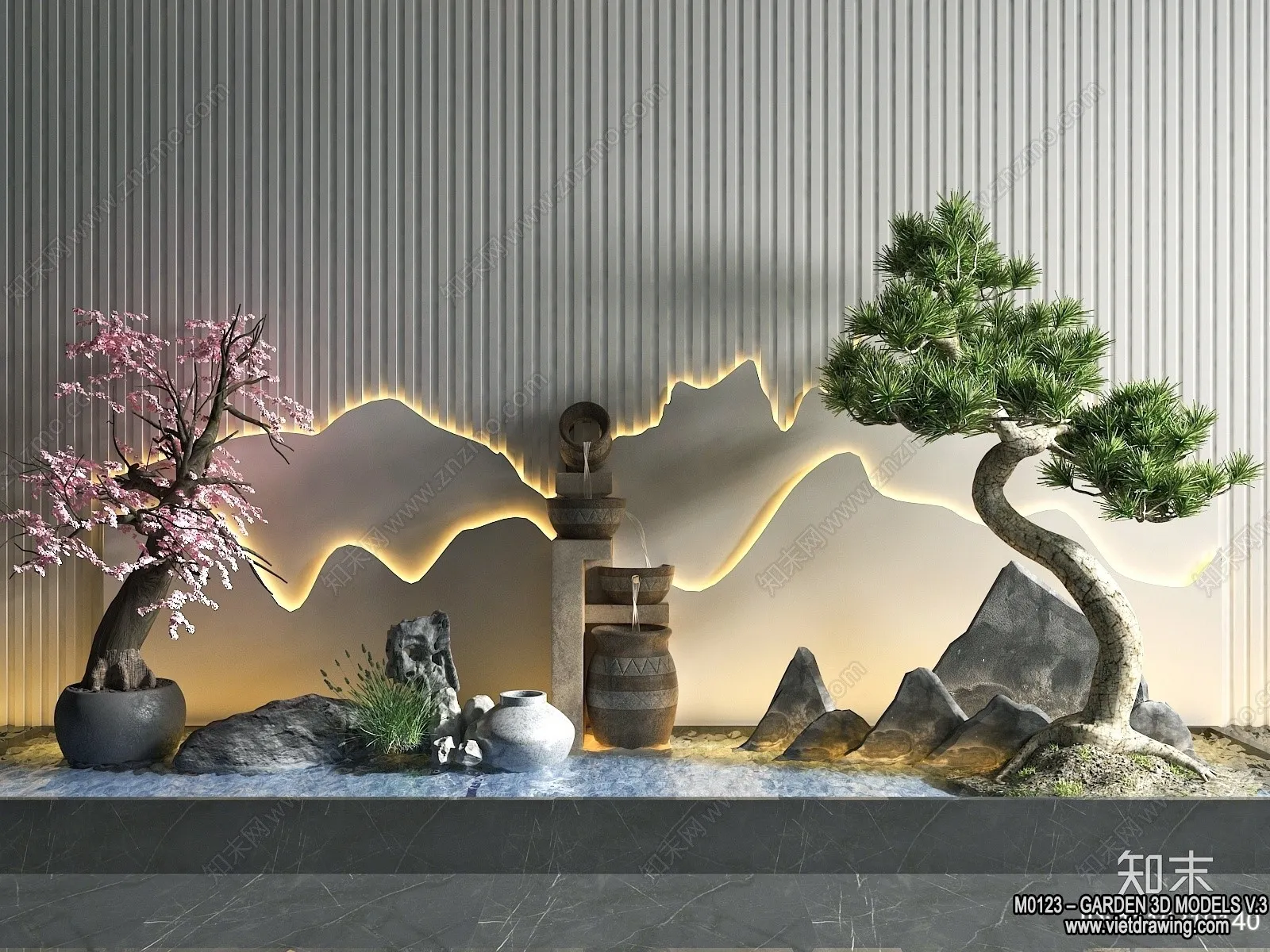 Garden 3D Models - Architecture Decor 3D - 192