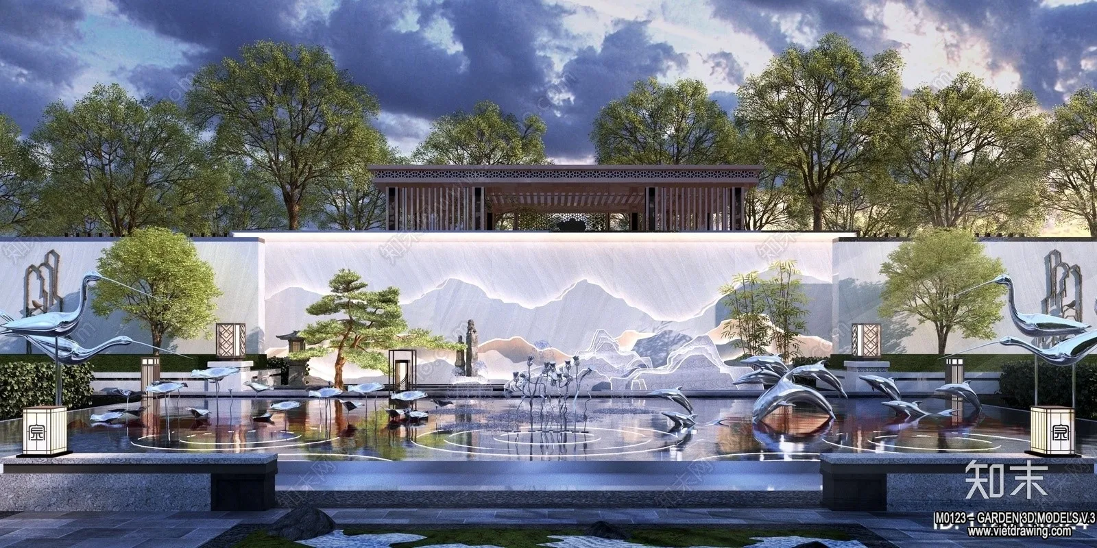 Garden 3D Models - Architecture Decor 3D - 195