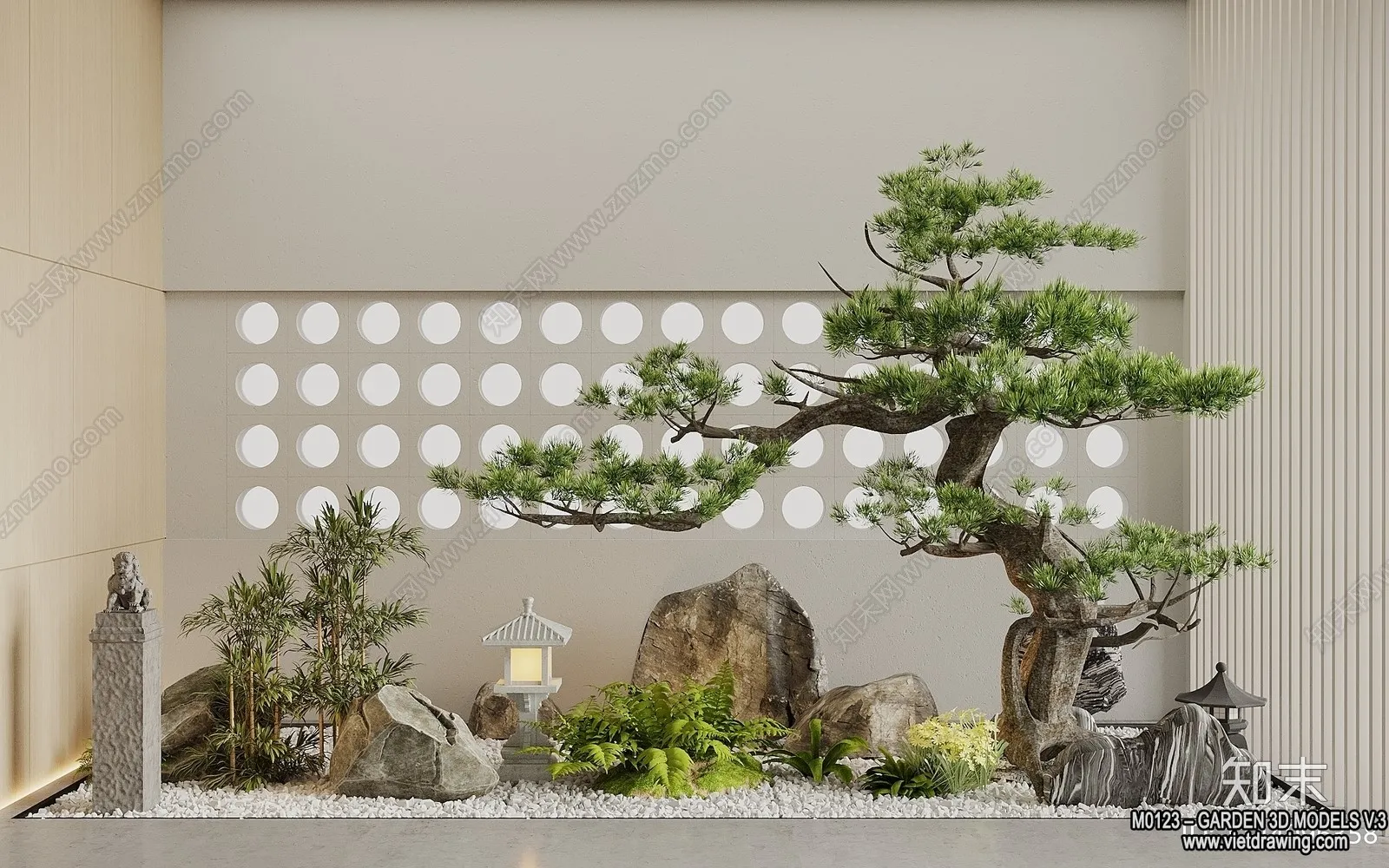 Garden 3D Models - Architecture Decor 3D - 202