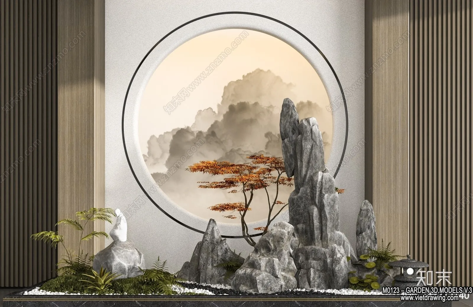 Garden 3D Models - Architecture Decor 3D - 203