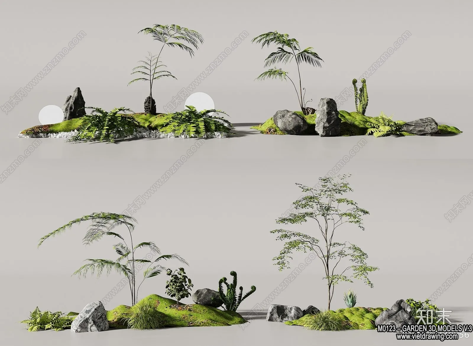 Garden 3D Models - Architecture Decor 3D - 204