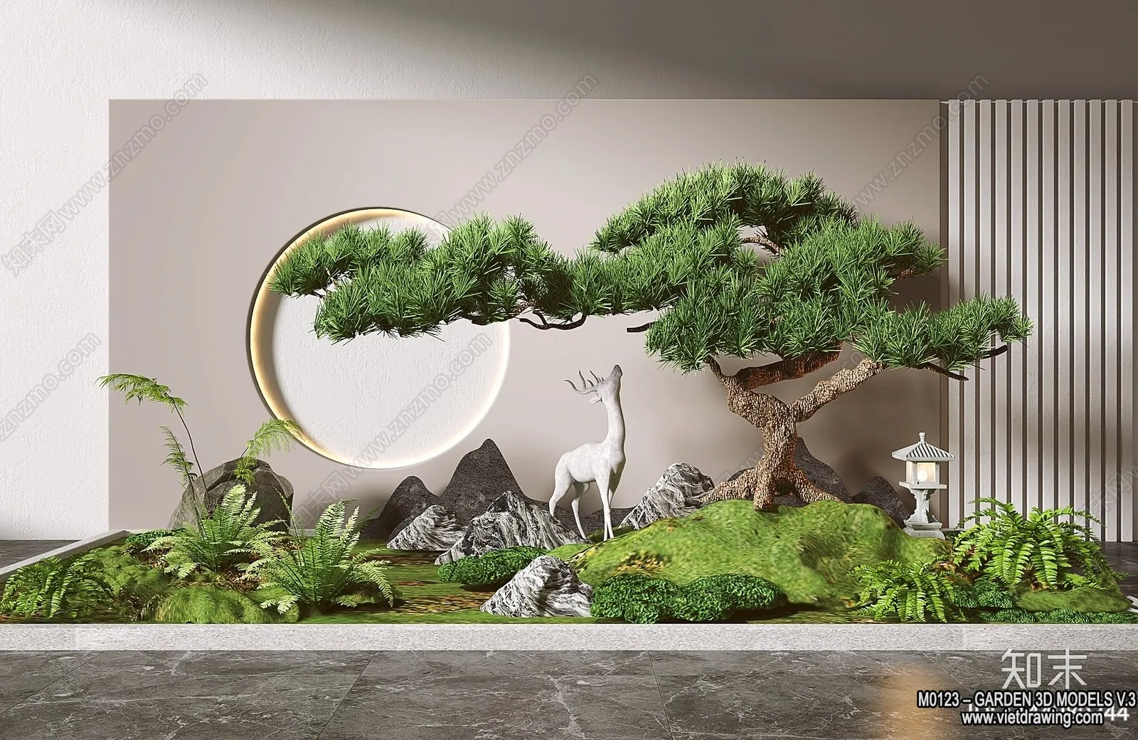 Garden 3D Models - Architecture Decor 3D - 205