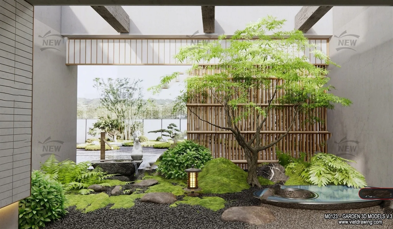 Garden 3D Models - Architecture Decor 3D - 209