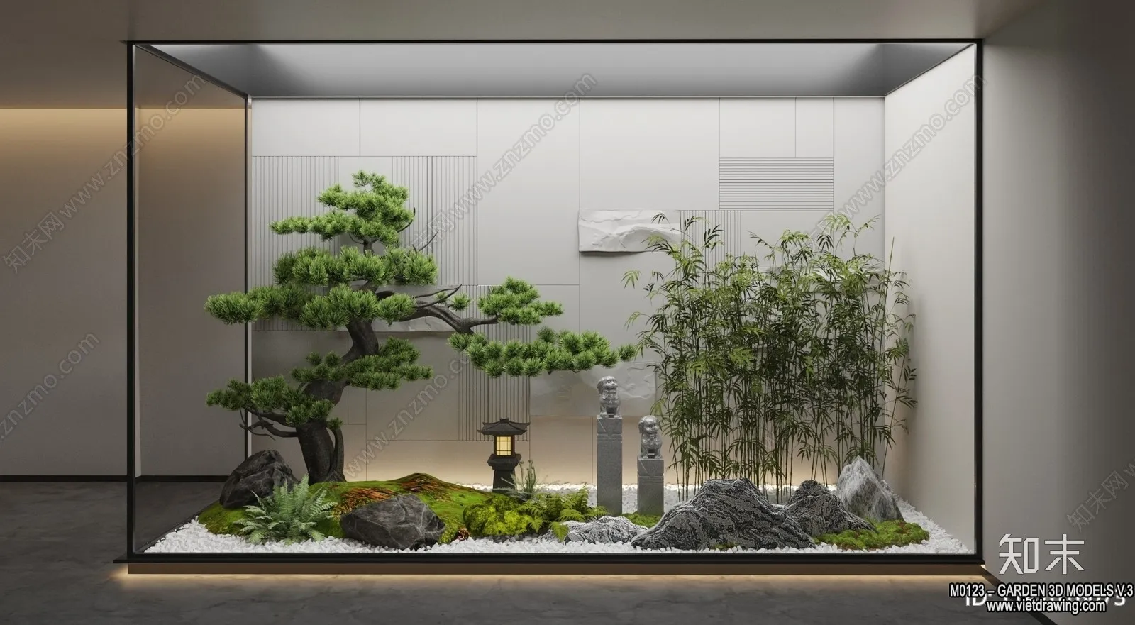 Garden 3D Models - Architecture Decor 3D - 213