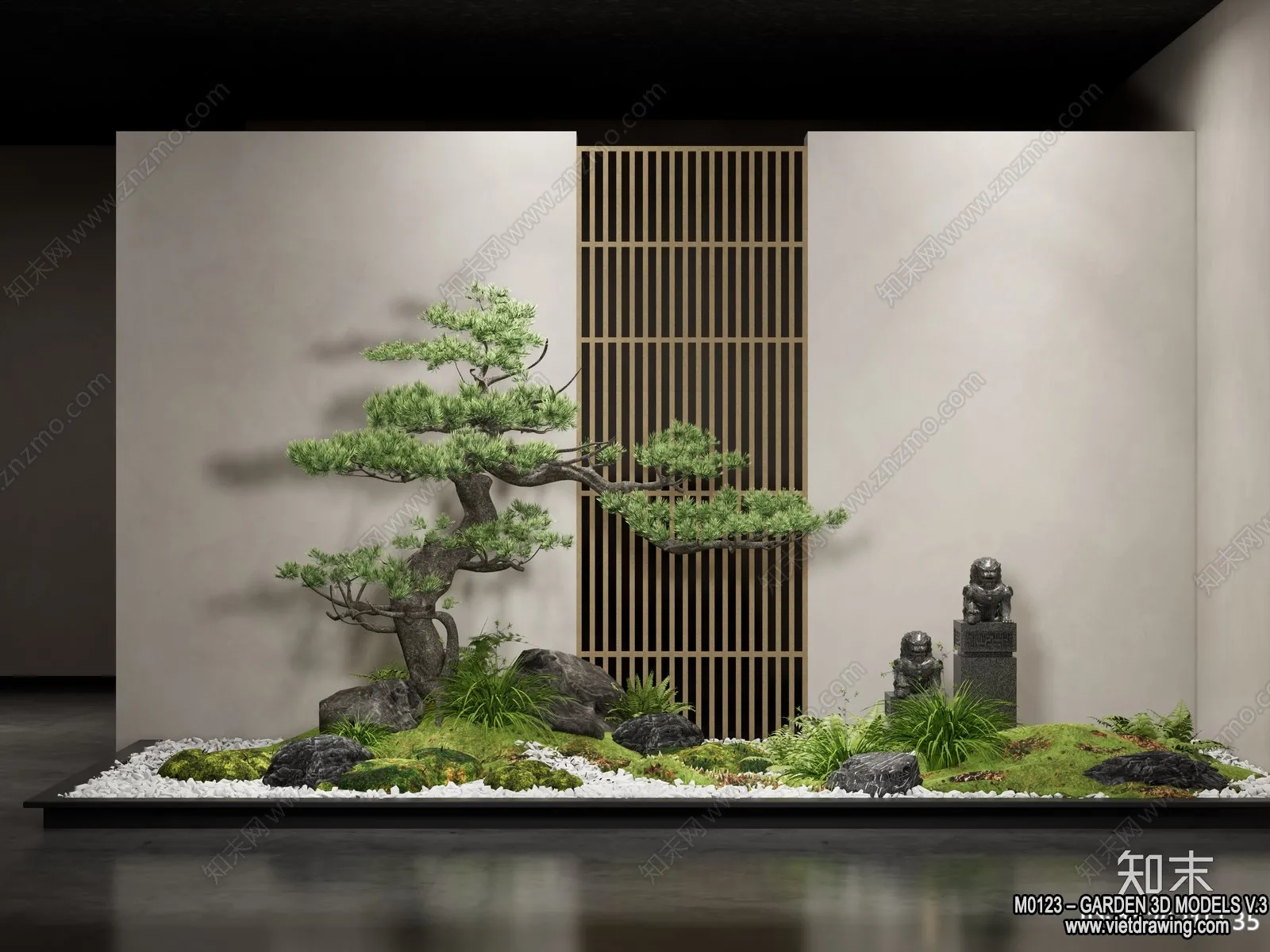 Garden 3D Models - Architecture Decor 3D - 214