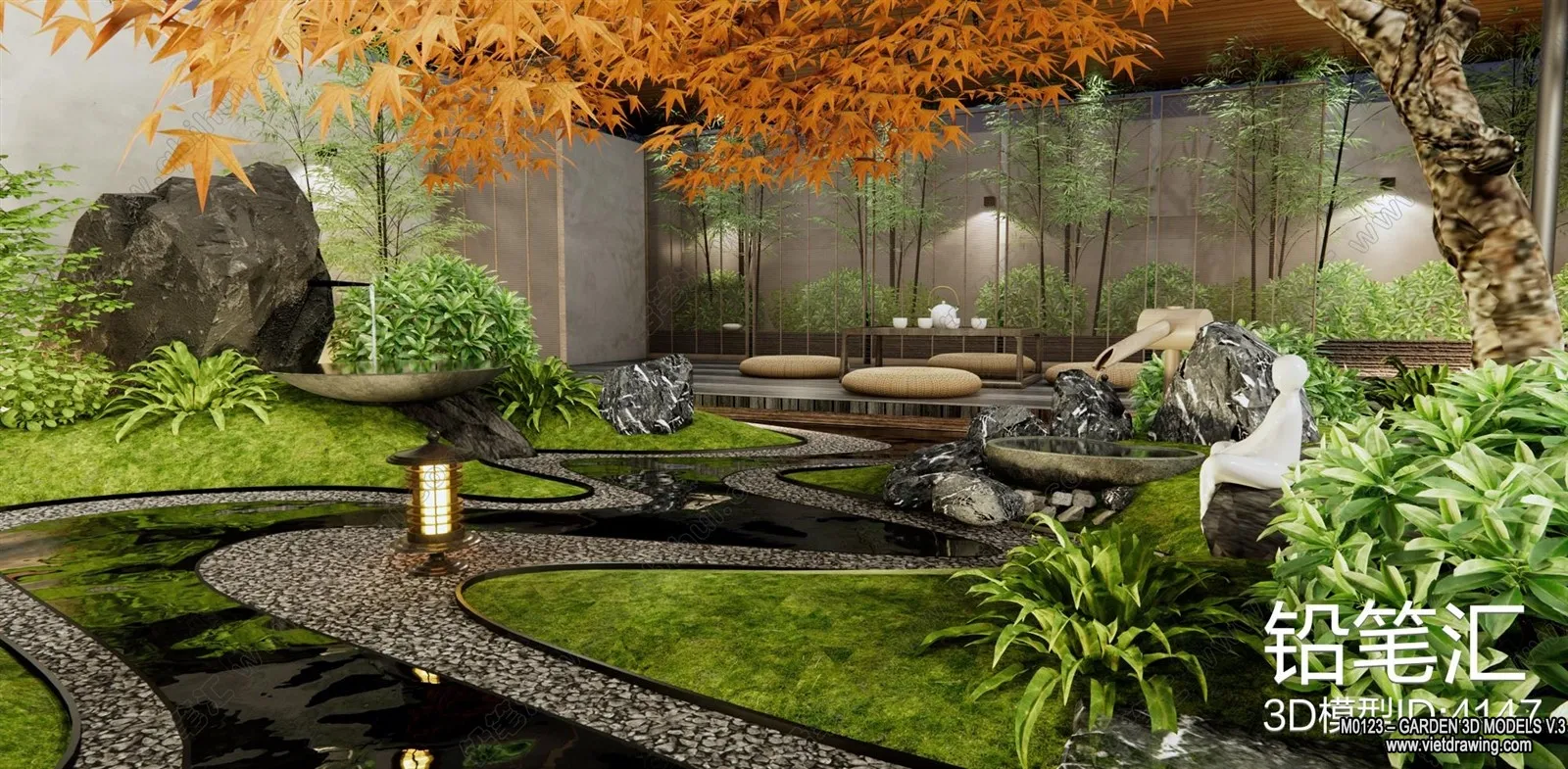 Garden 3D Models - Architecture Decor 3D - 217