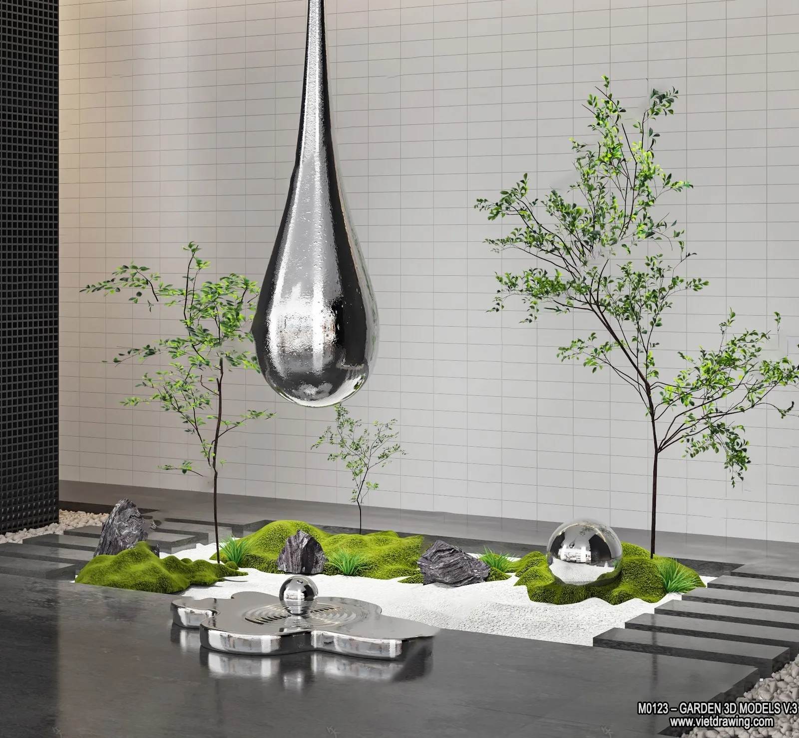 Garden 3D Models - Architecture Decor 3D - 226