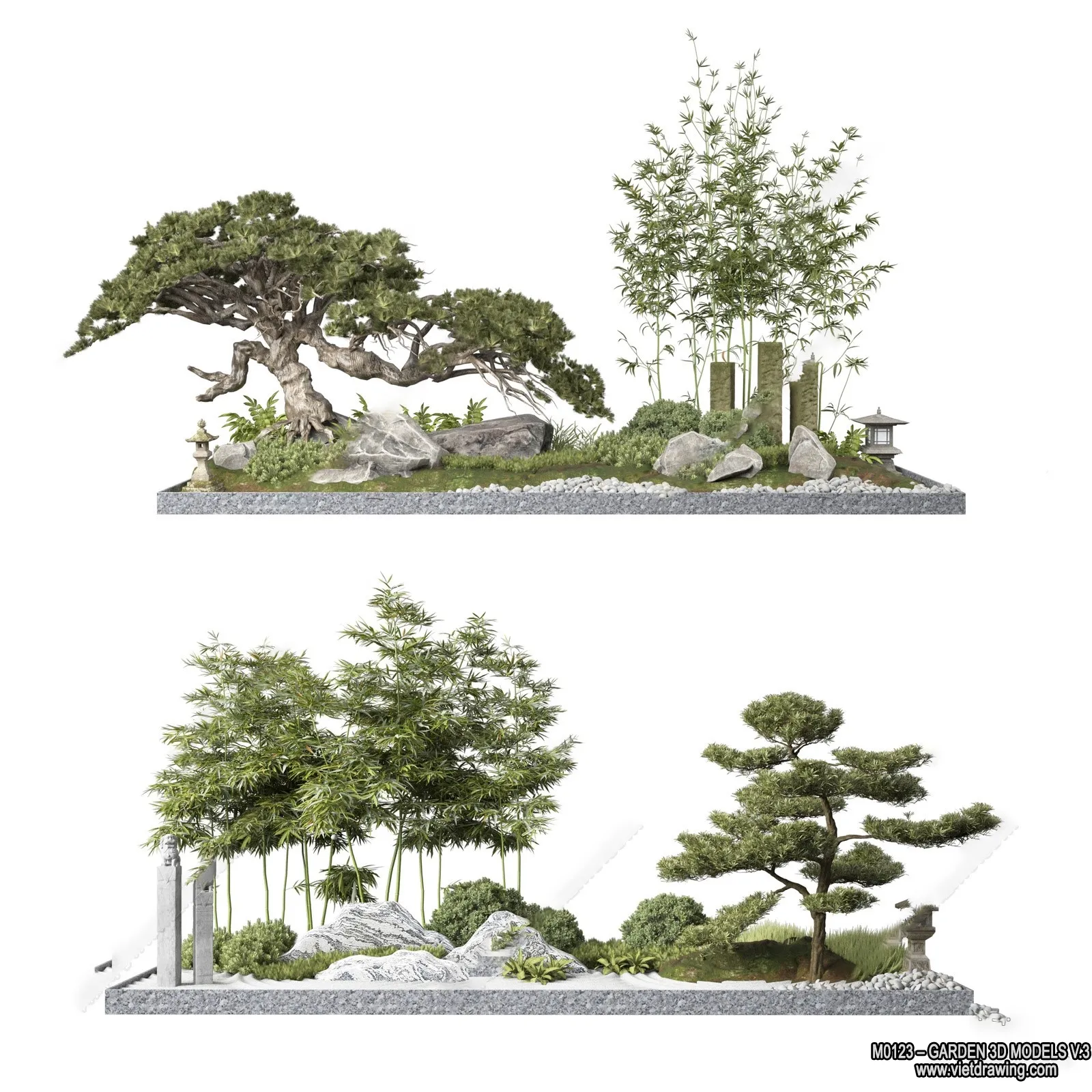 Garden 3D Models - Architecture Decor 3D - 231