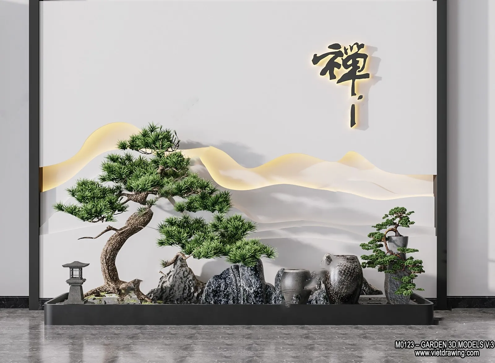 Garden 3D Models - Architecture Decor 3D - 233