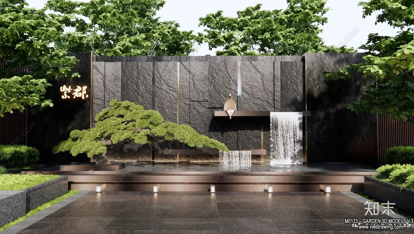 Garden 3D Models - Architecture Decor 3D - 239