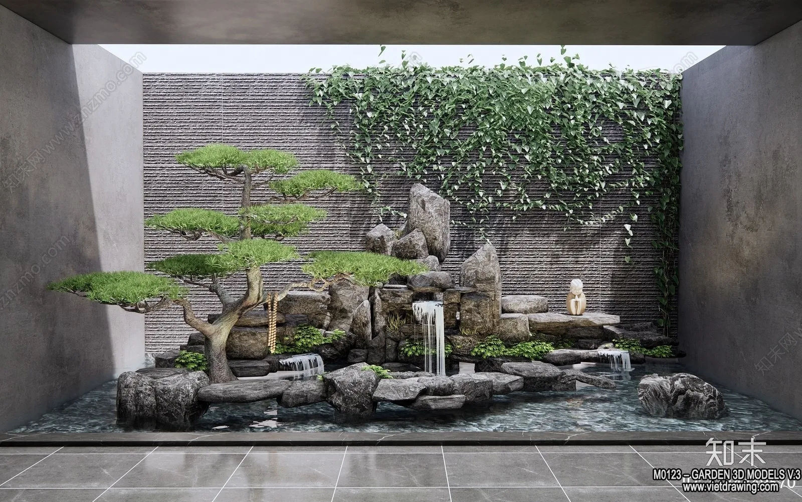 Garden 3D Models - Architecture Decor 3D - 242