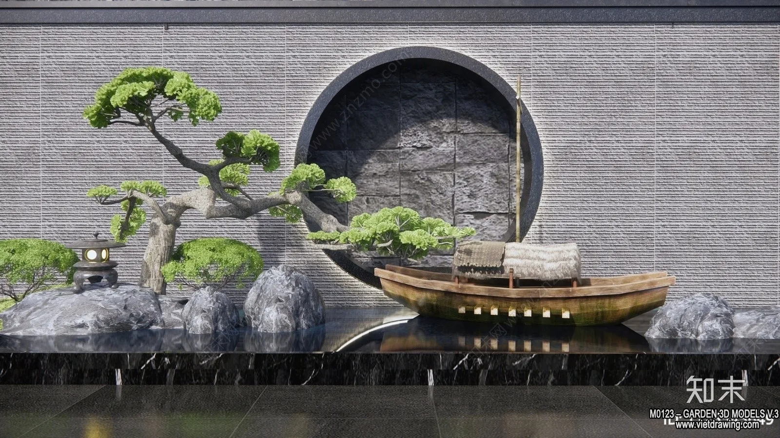 Garden 3D Models - Architecture Decor 3D - 243