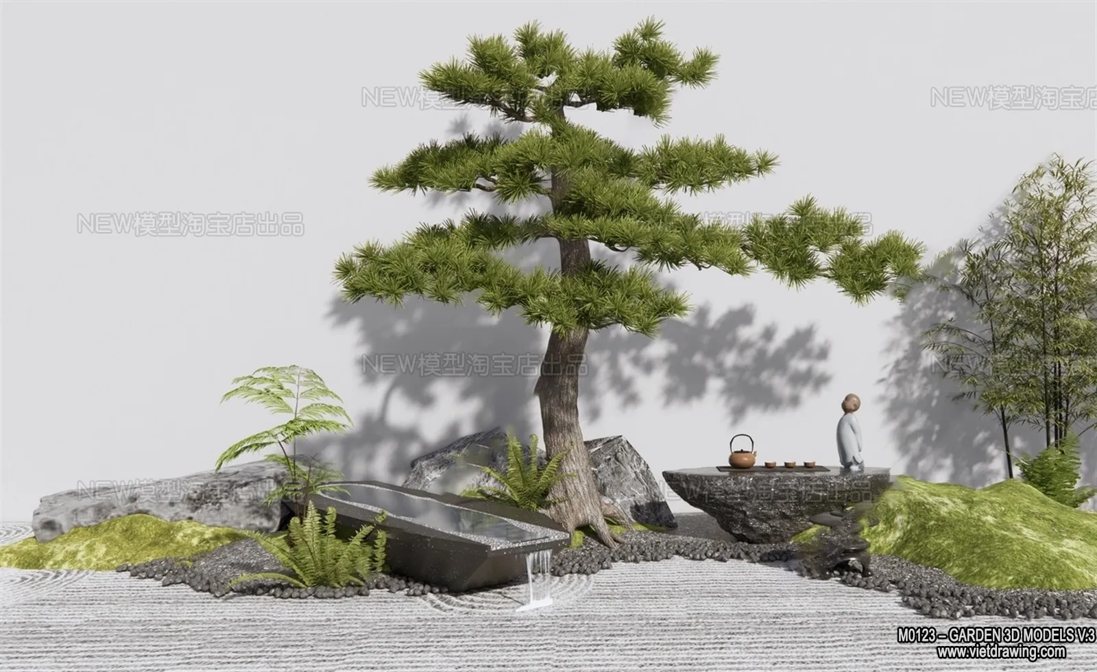 Garden 3D Models - Architecture Decor 3D - 246