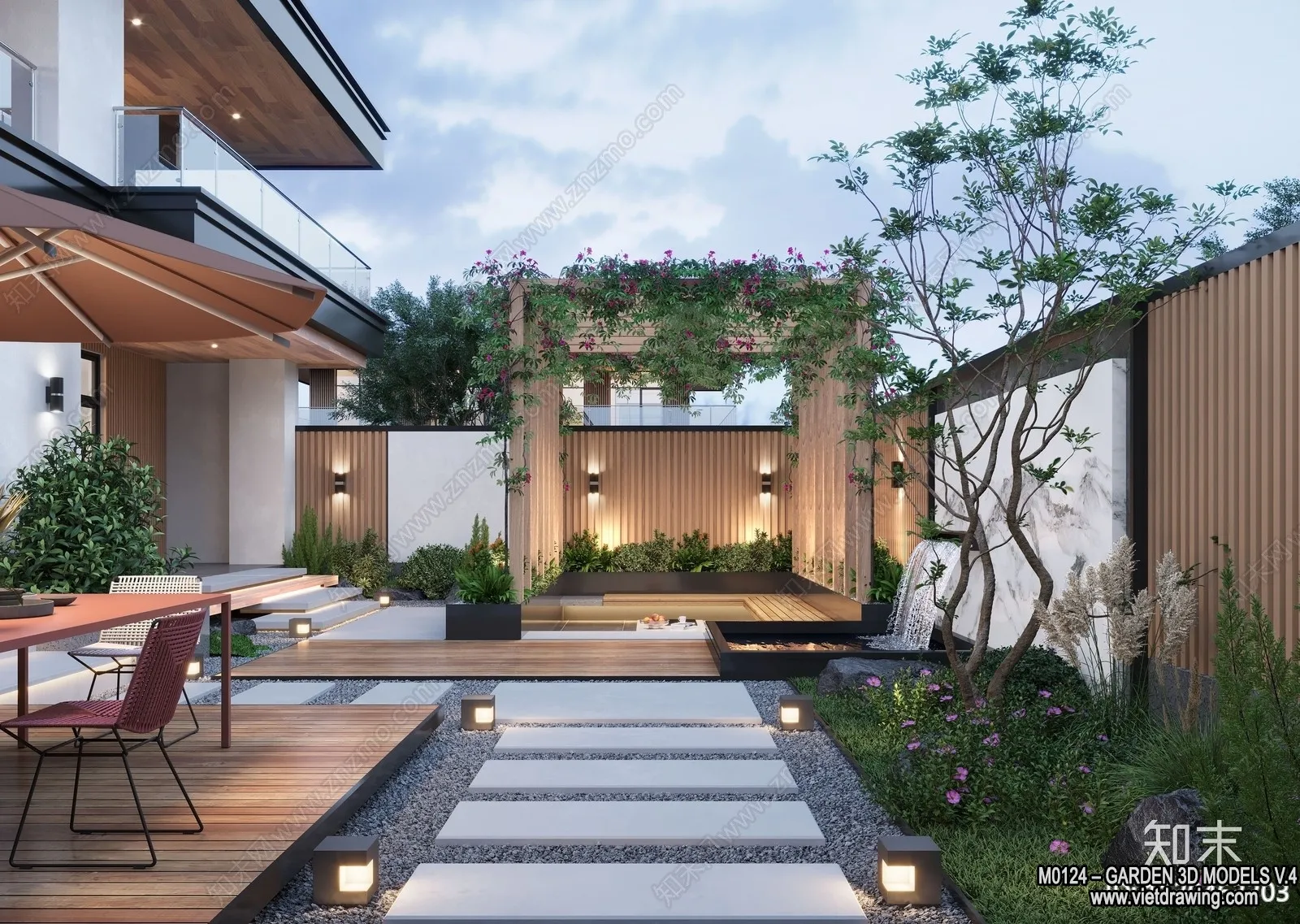 Garden 3D Models - Architecture Decor 3D - 251