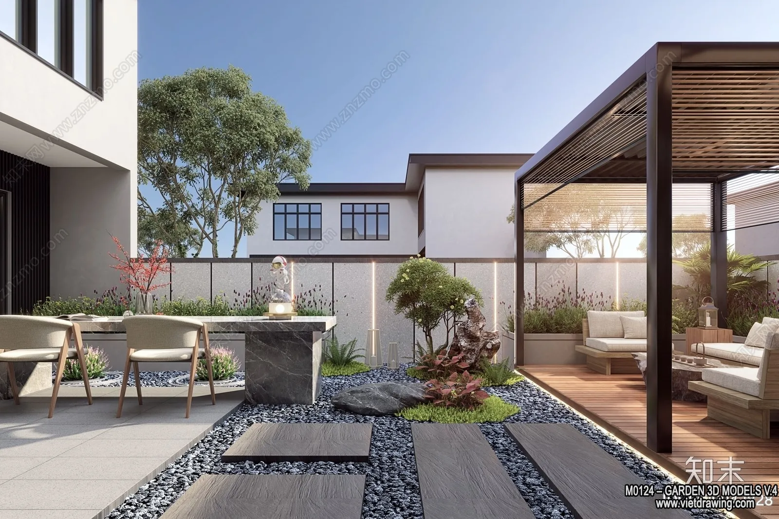 Garden 3D Models - Architecture Decor 3D - 252