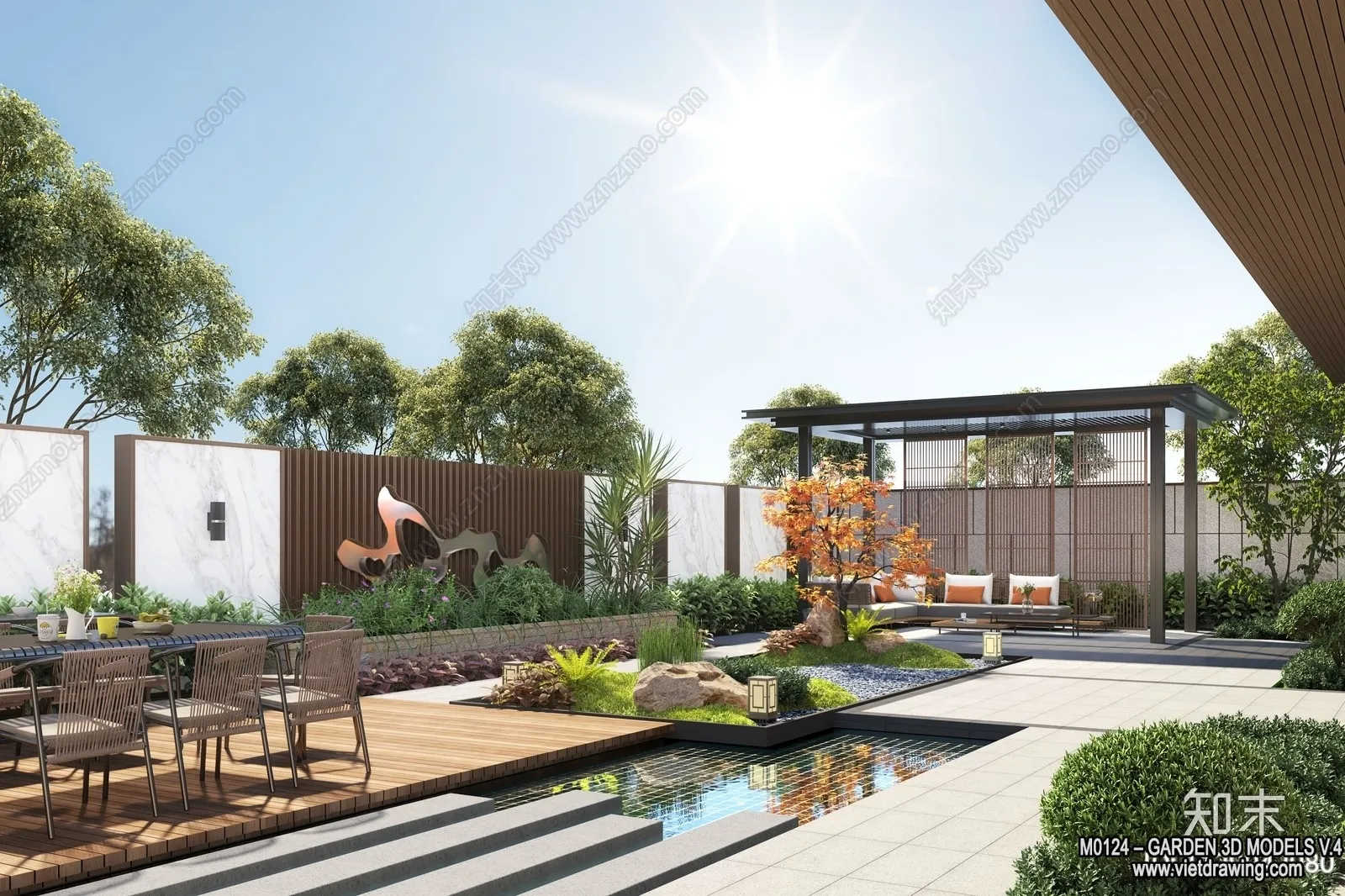 Garden 3D Models - Architecture Decor 3D - 257