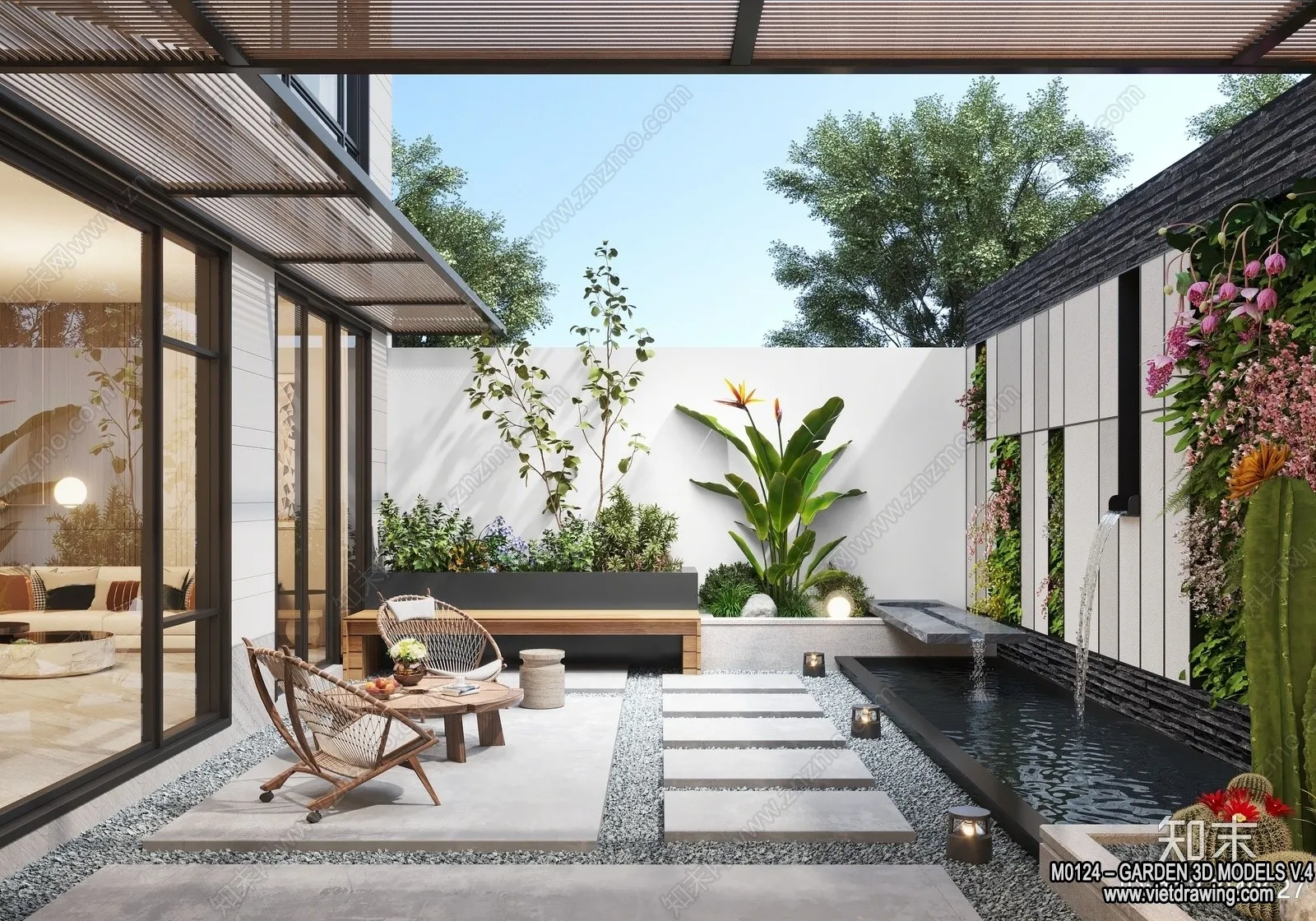 Garden 3D Models - Architecture Decor 3D - 259