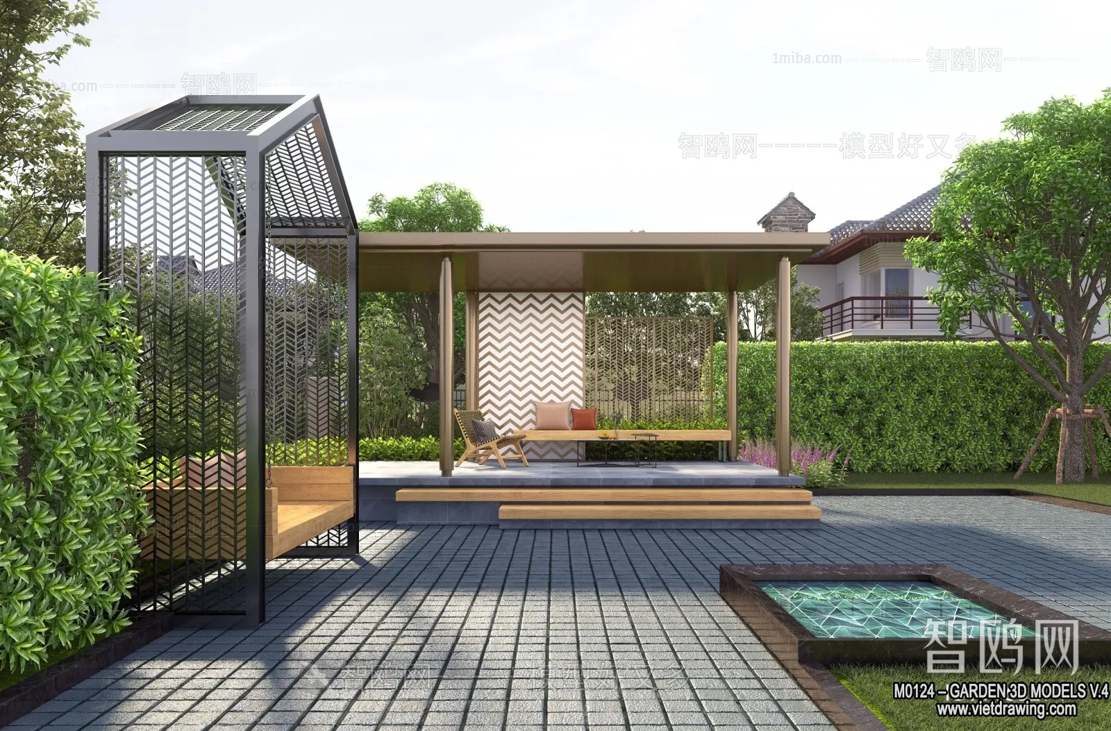 Garden 3D Models - Architecture Decor 3D - 262