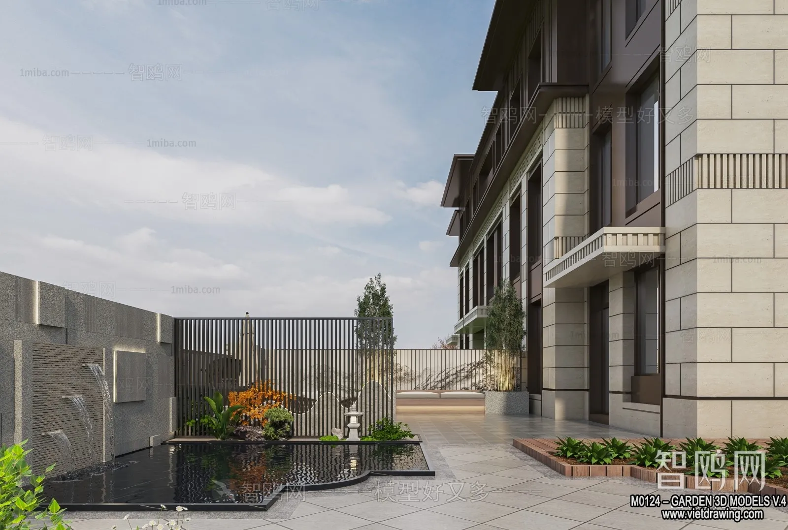 Garden 3D Models - Architecture Decor 3D - 265