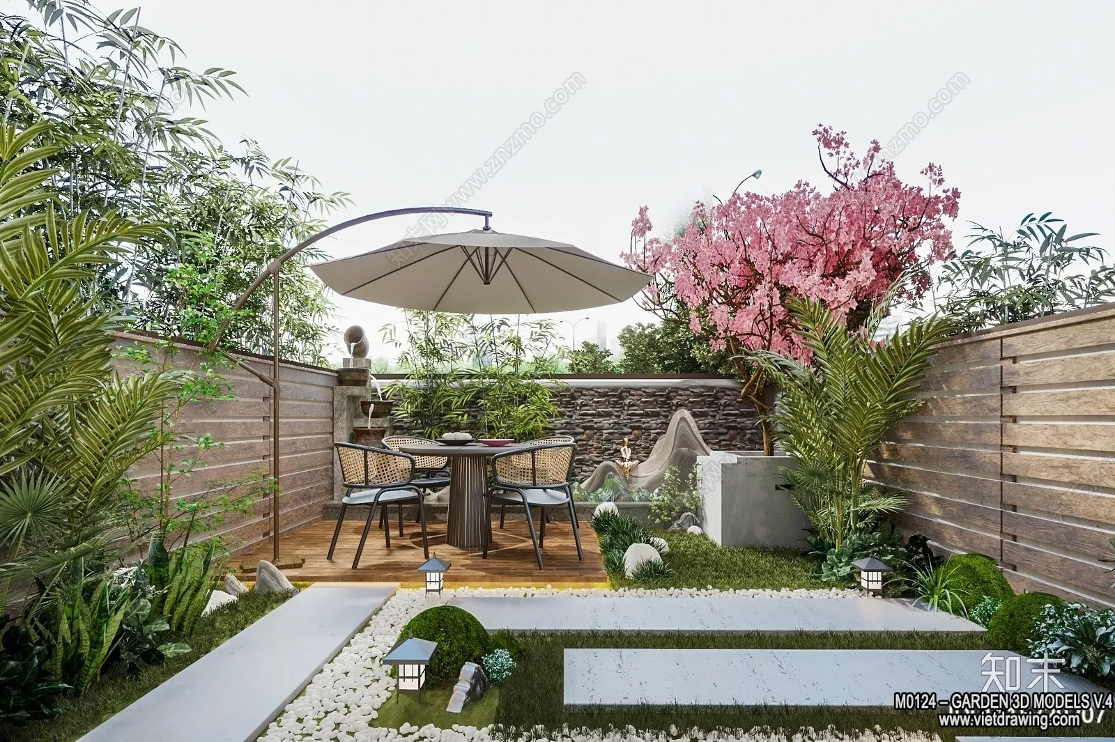 Garden 3D Models - Architecture Decor 3D - 270