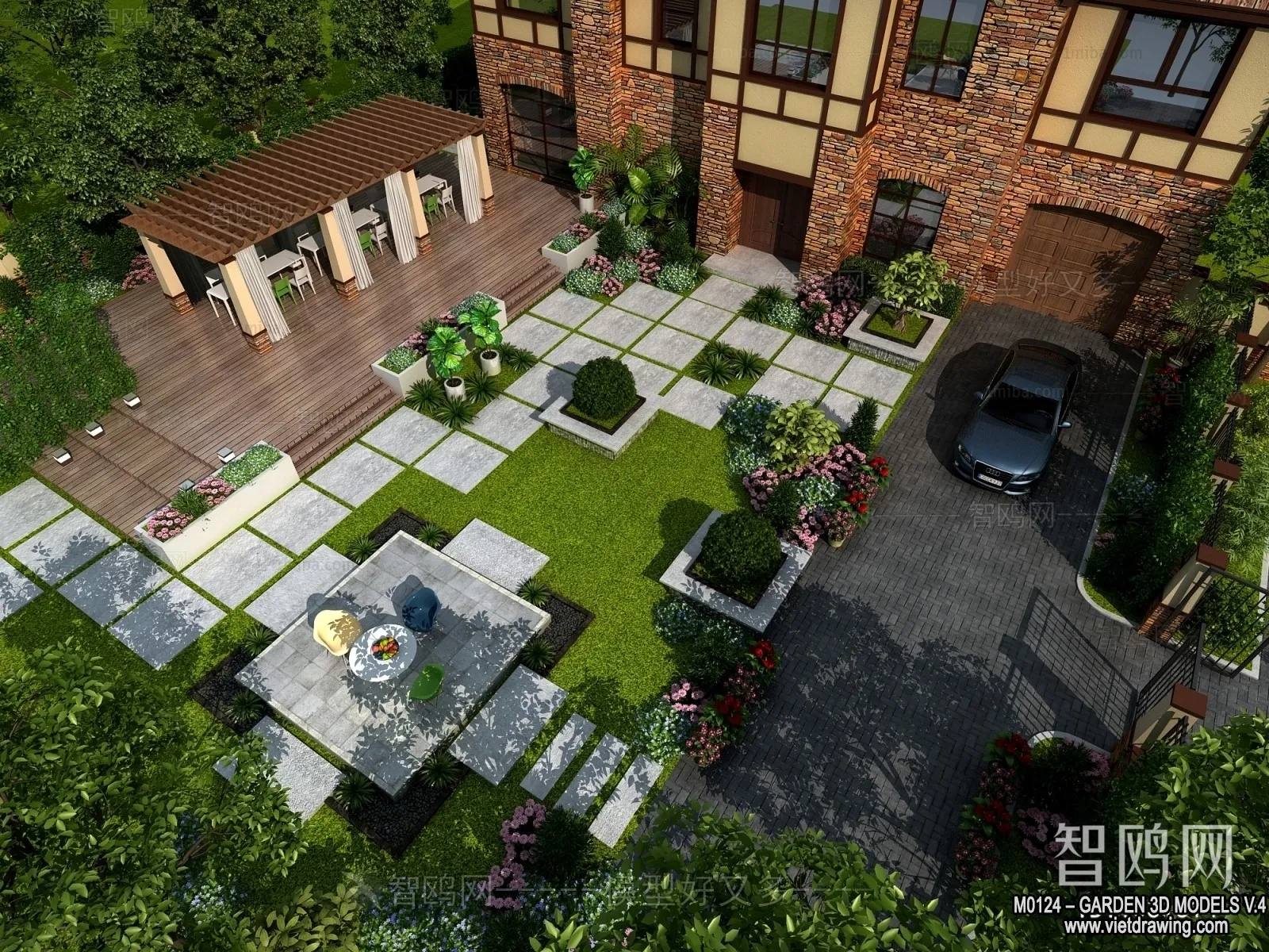 Garden 3D Models - Architecture Decor 3D - 272