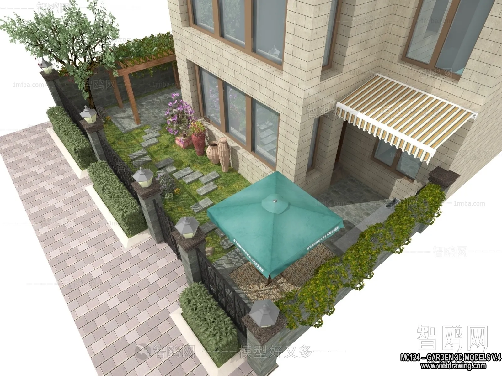 Garden 3D Models - Architecture Decor 3D - 274