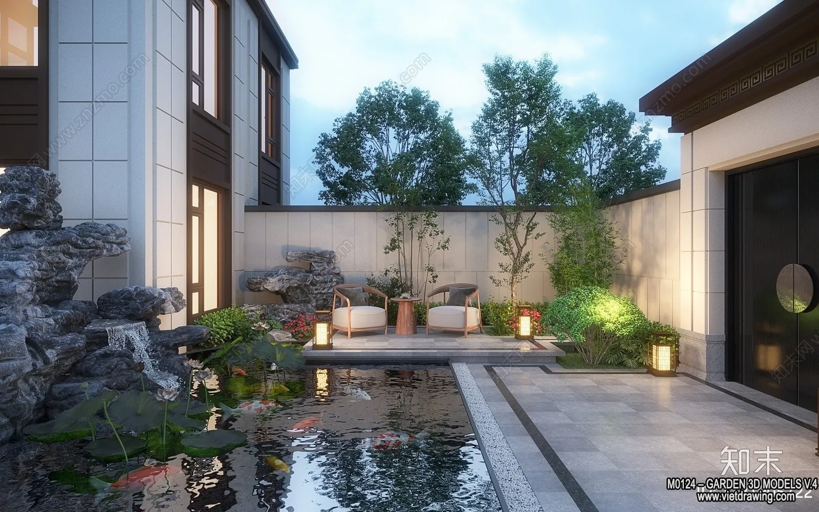 Garden 3D Models - Architecture Decor 3D - 277