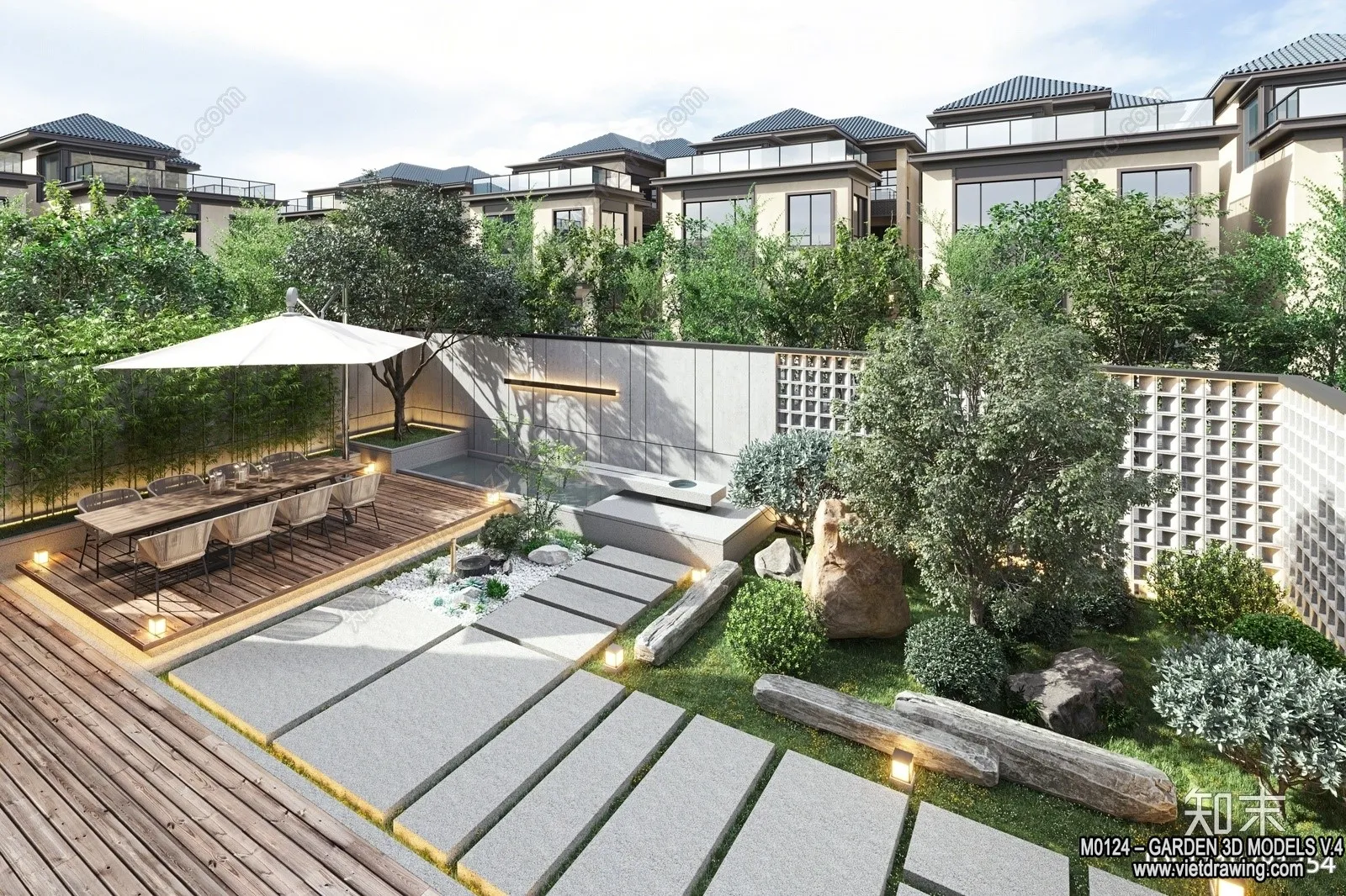 Garden 3D Models - Architecture Decor 3D - 278