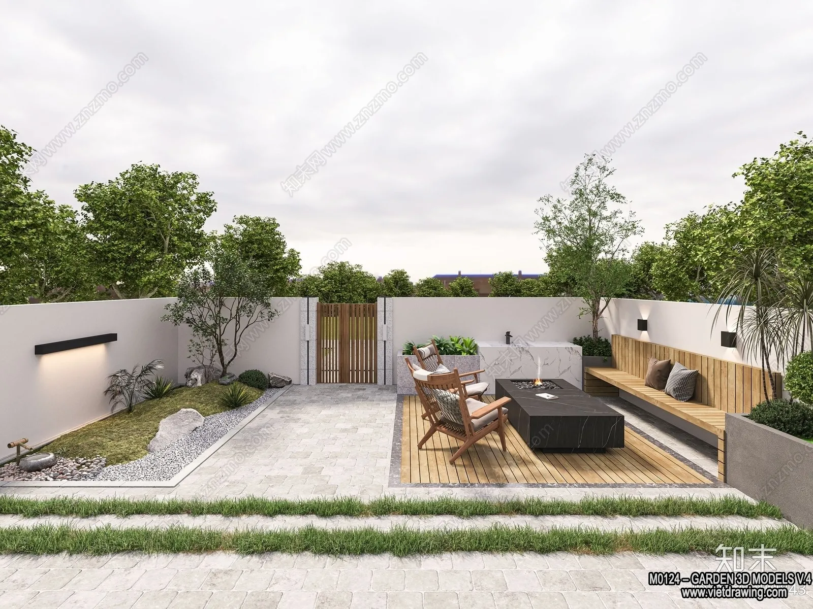 Garden 3D Models - Architecture Decor 3D - 281