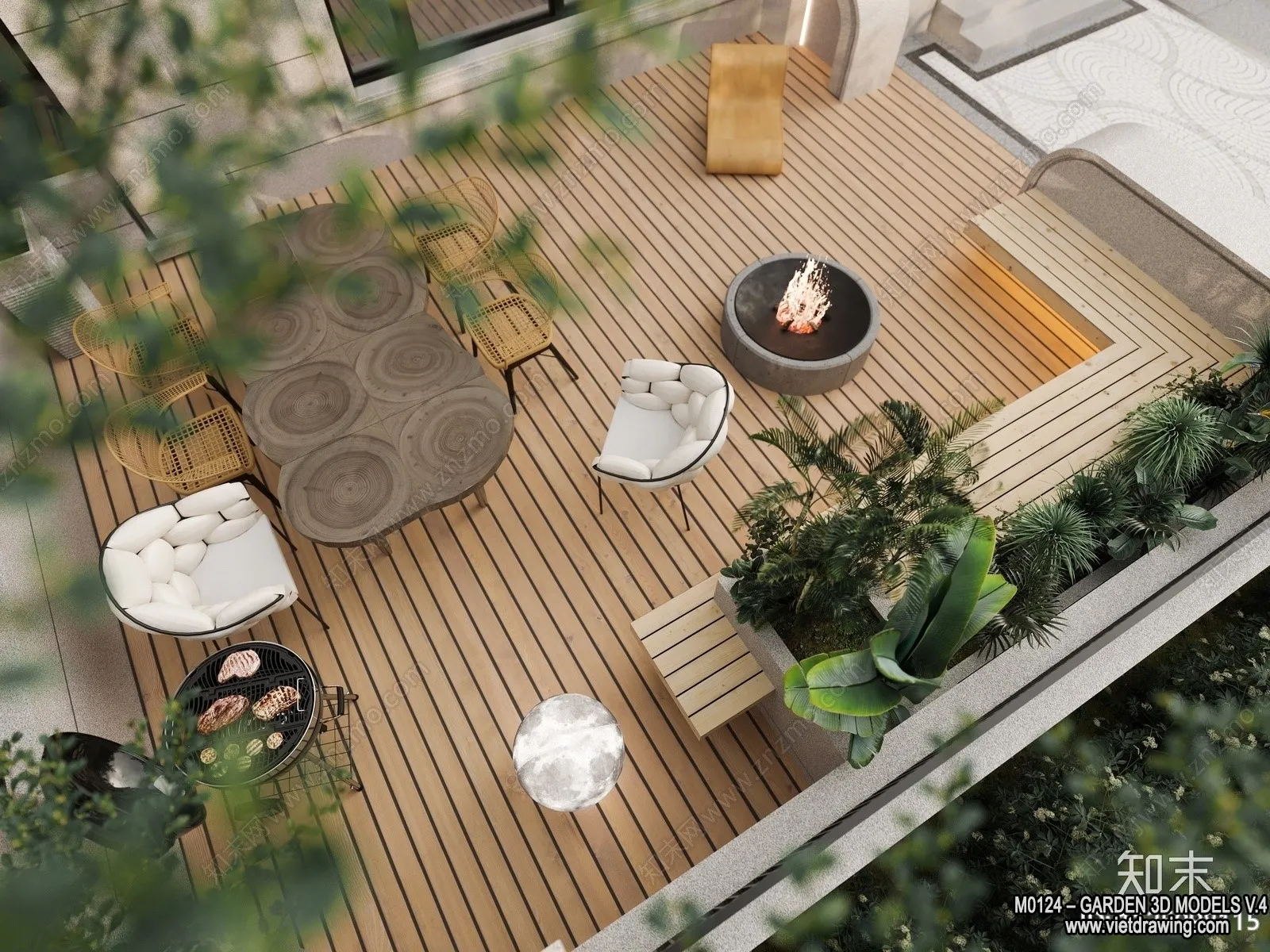 Garden 3D Models - Architecture Decor 3D - 282