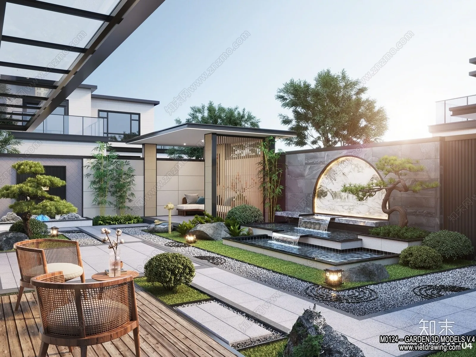 Garden 3D Models - Architecture Decor 3D - 283