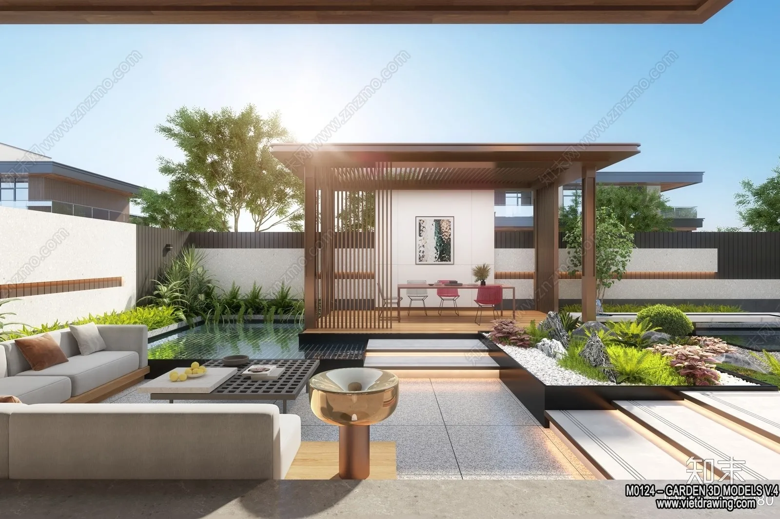 Garden 3D Models - Architecture Decor 3D - 284