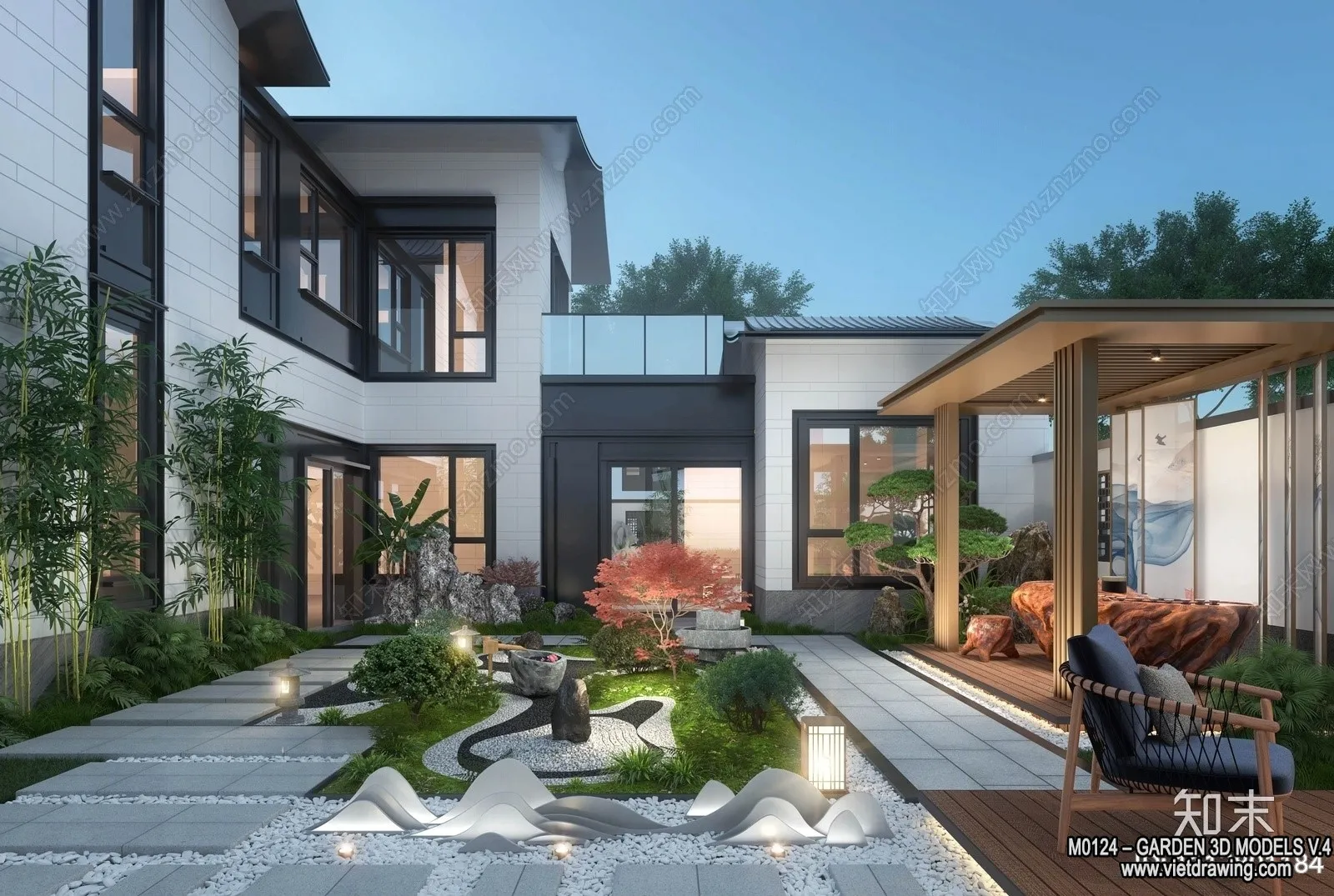 Garden 3D Models - Architecture Decor 3D - 287