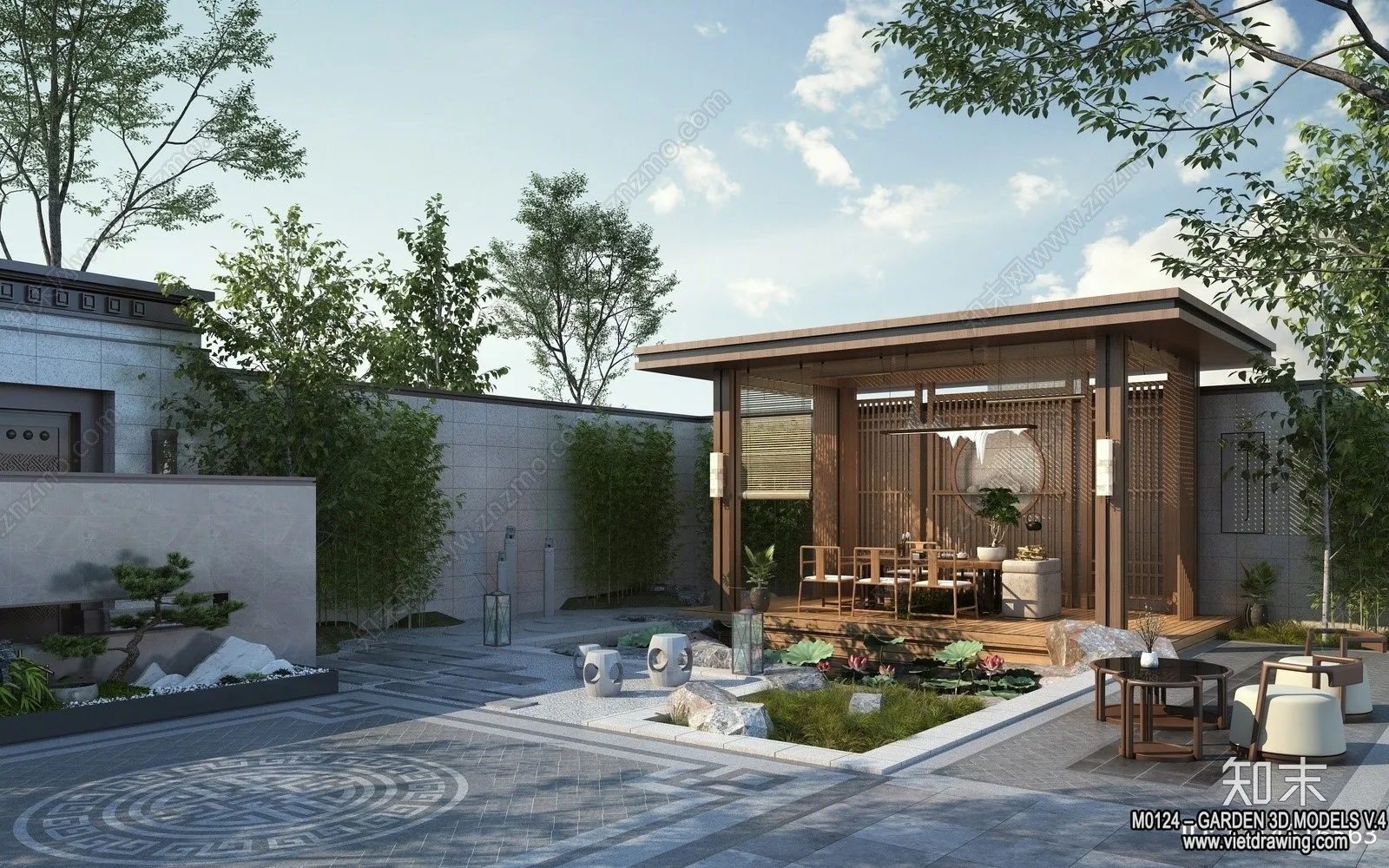 Garden 3D Models - Architecture Decor 3D - 290