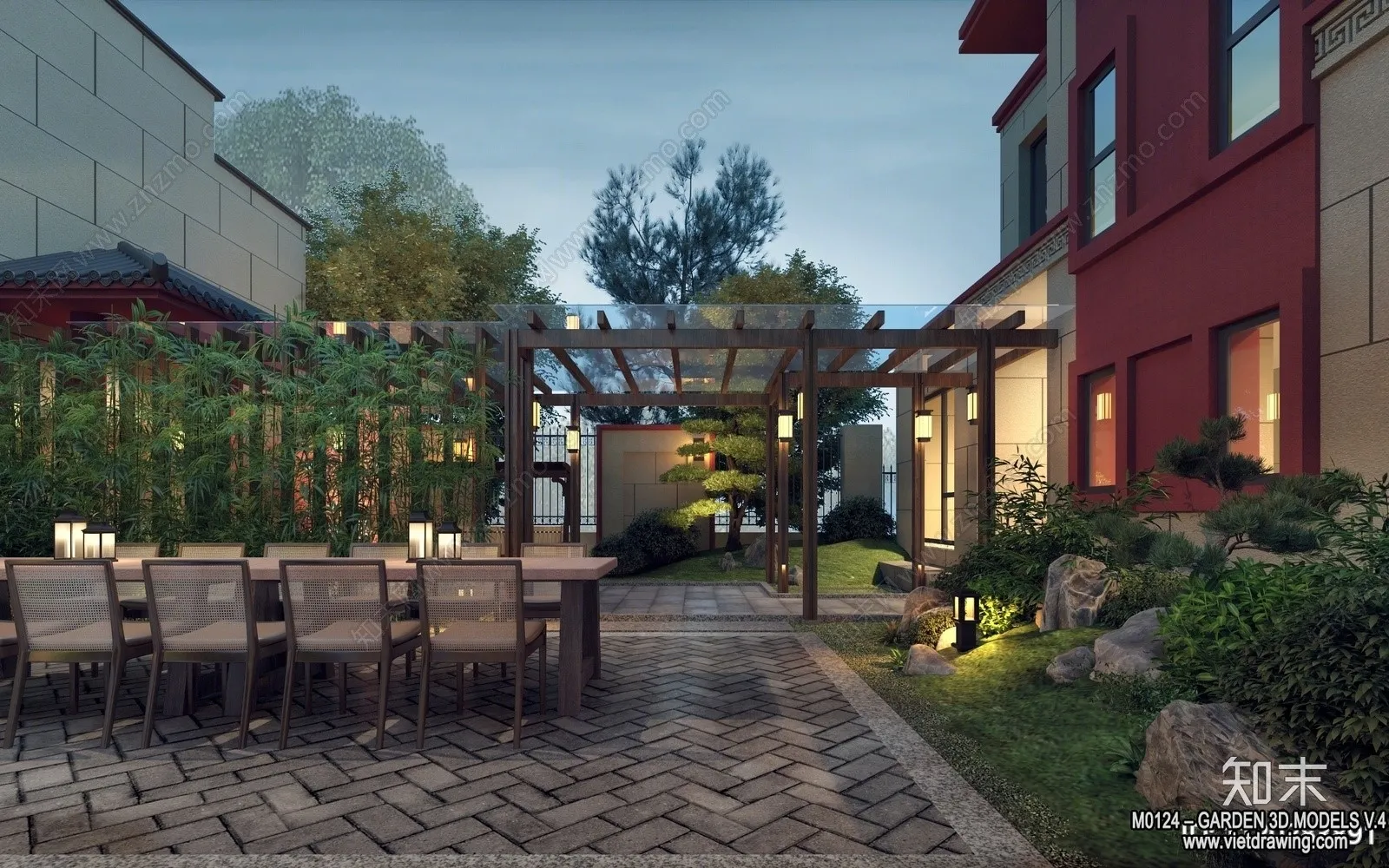 Garden 3D Models - Architecture Decor 3D - 291