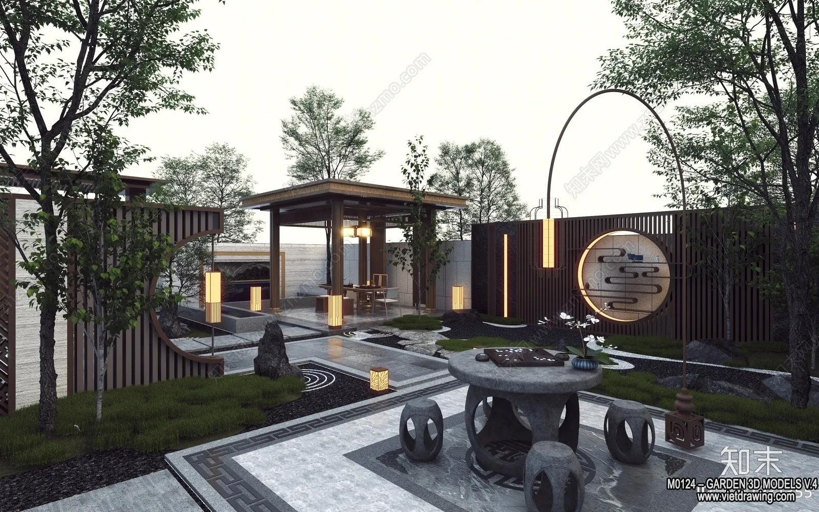 Garden 3D Models - Architecture Decor 3D - 292